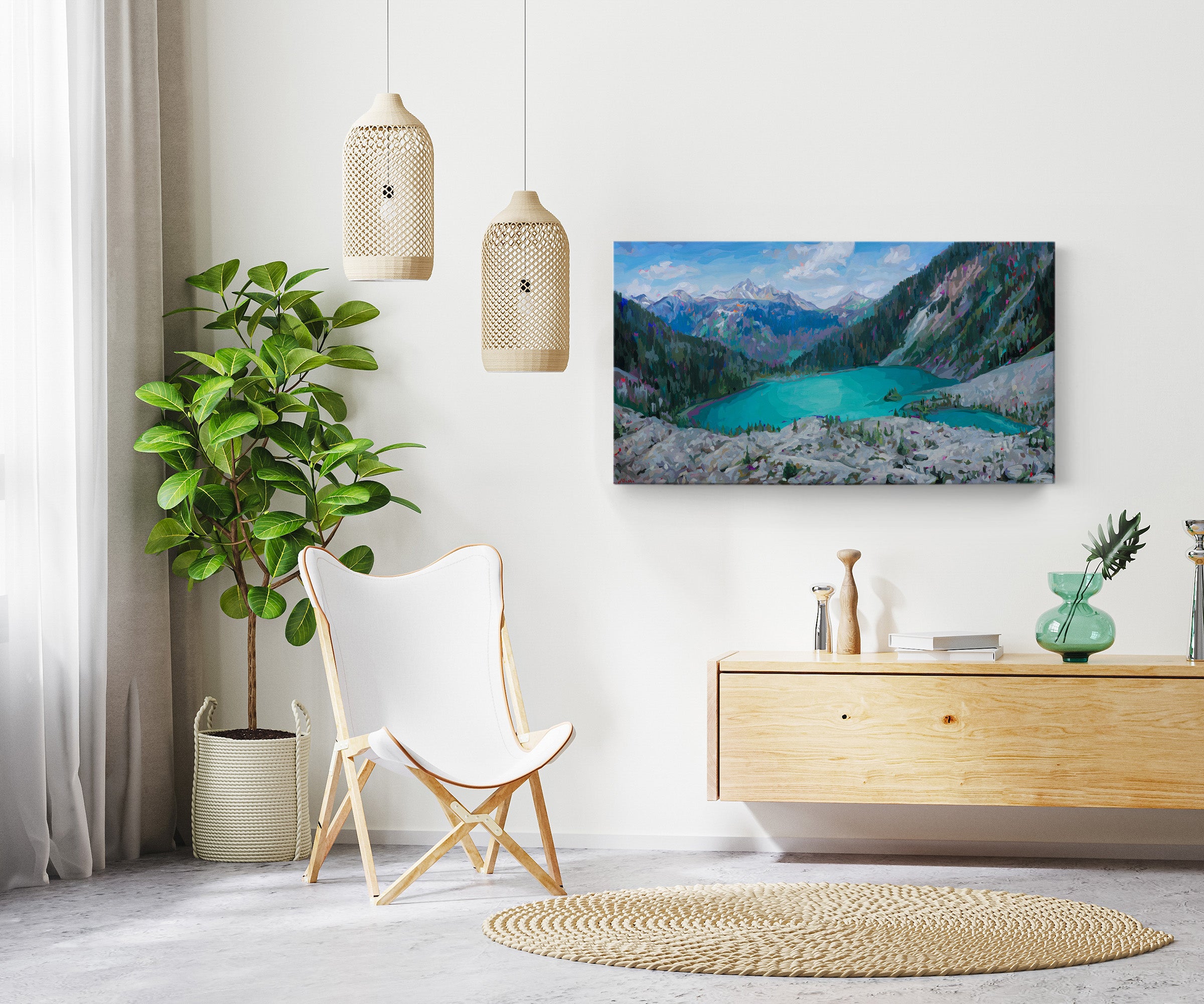 Upper Joffre Lake - View from Above Print