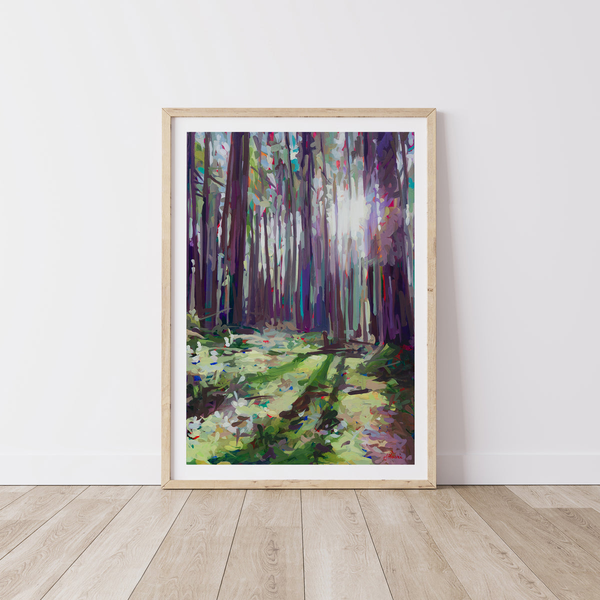 Sunlit Clearing Print