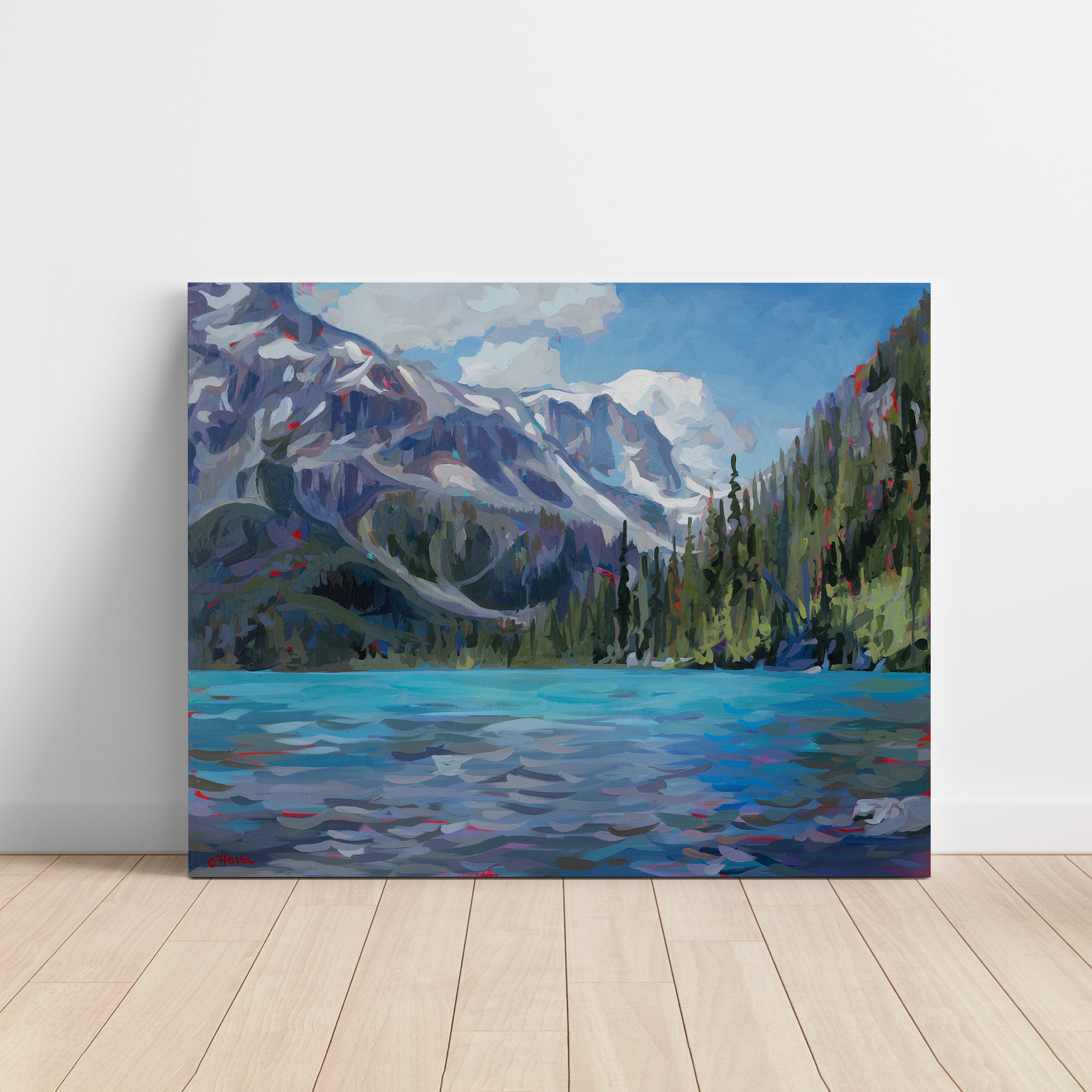 Upper Joffre Lake - Along the Water Print
