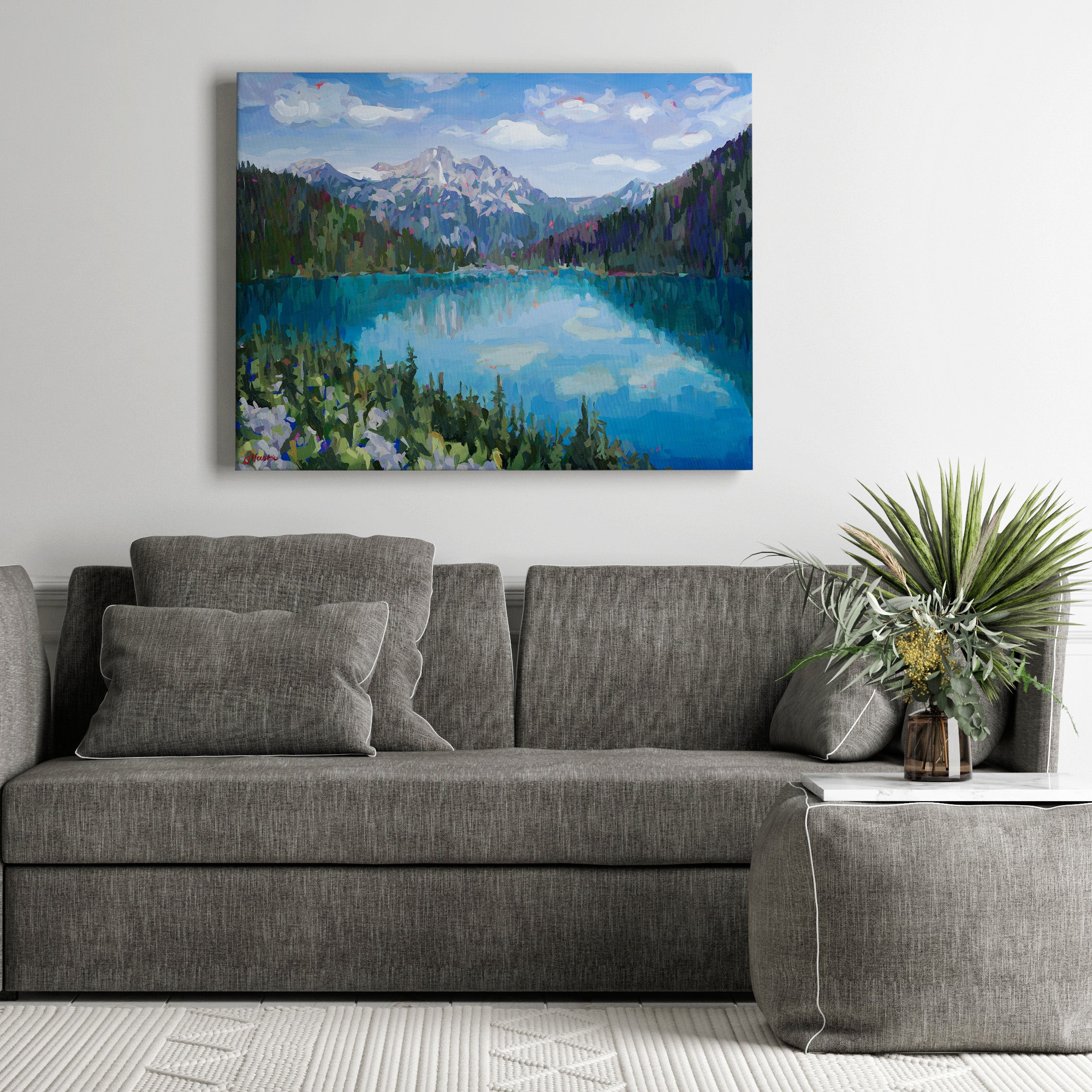 Upper Lake - Cloud Reflections Print