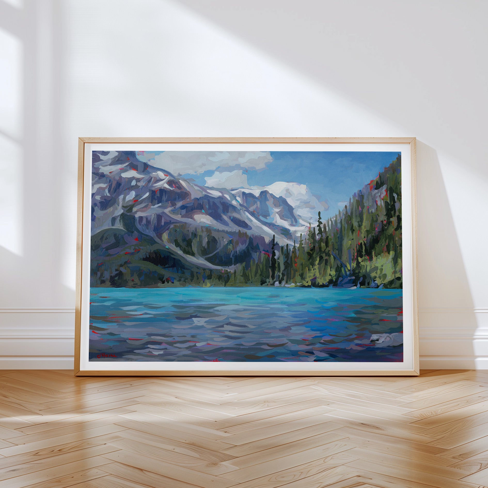 Upper Joffre Lake - Along the Water Print
