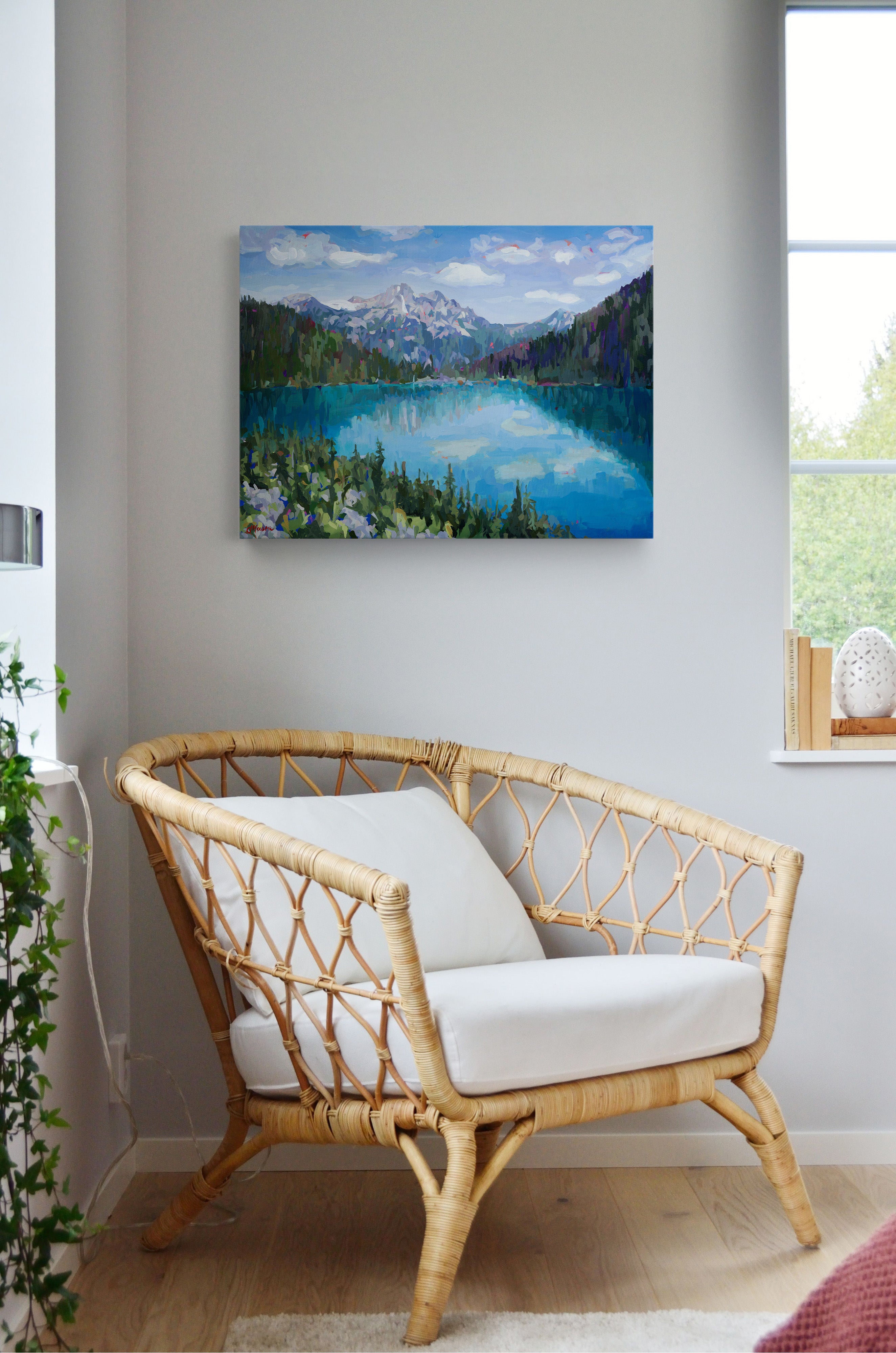 Upper Lake - Cloud Reflections Print