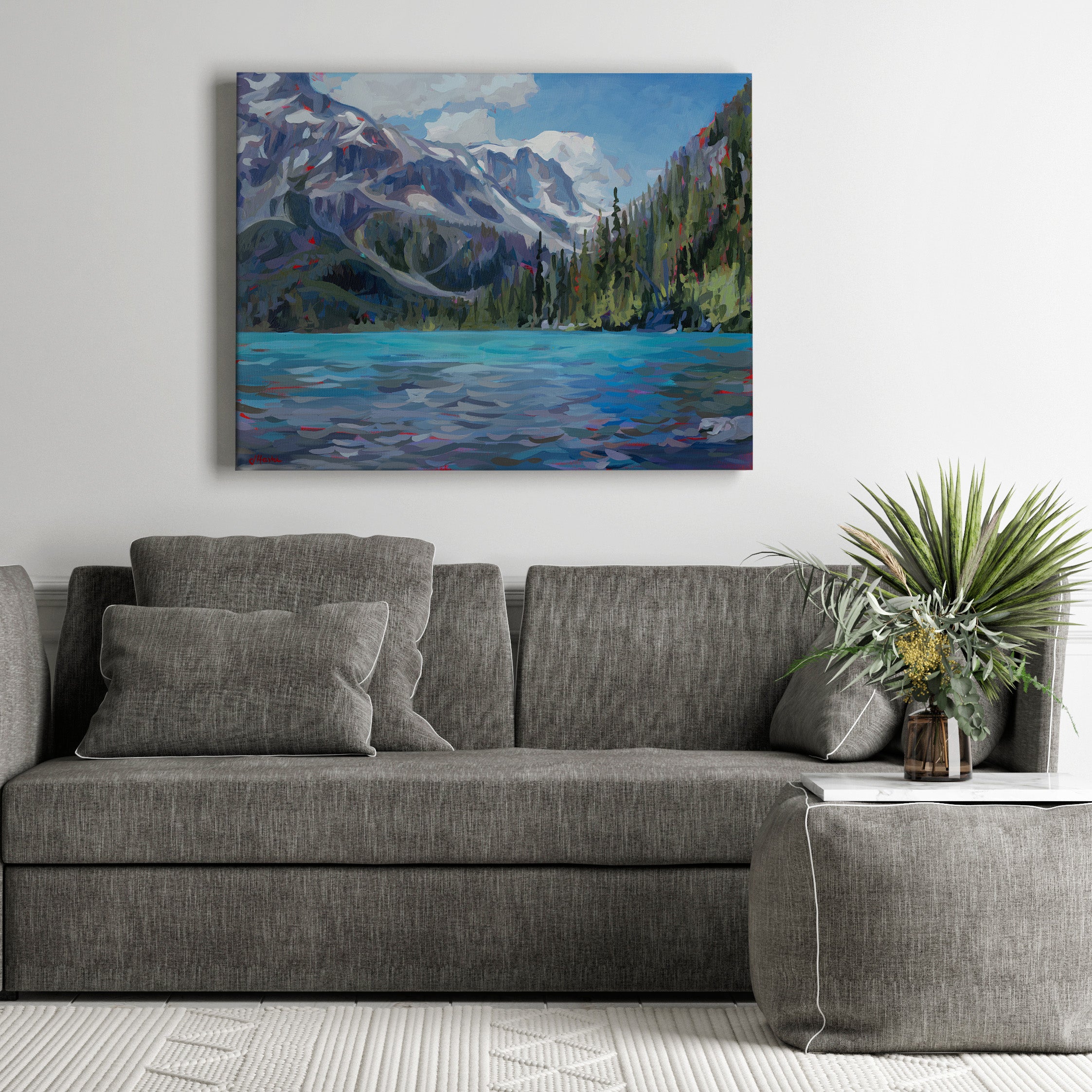 Upper Joffre Lake - Along the Water Print