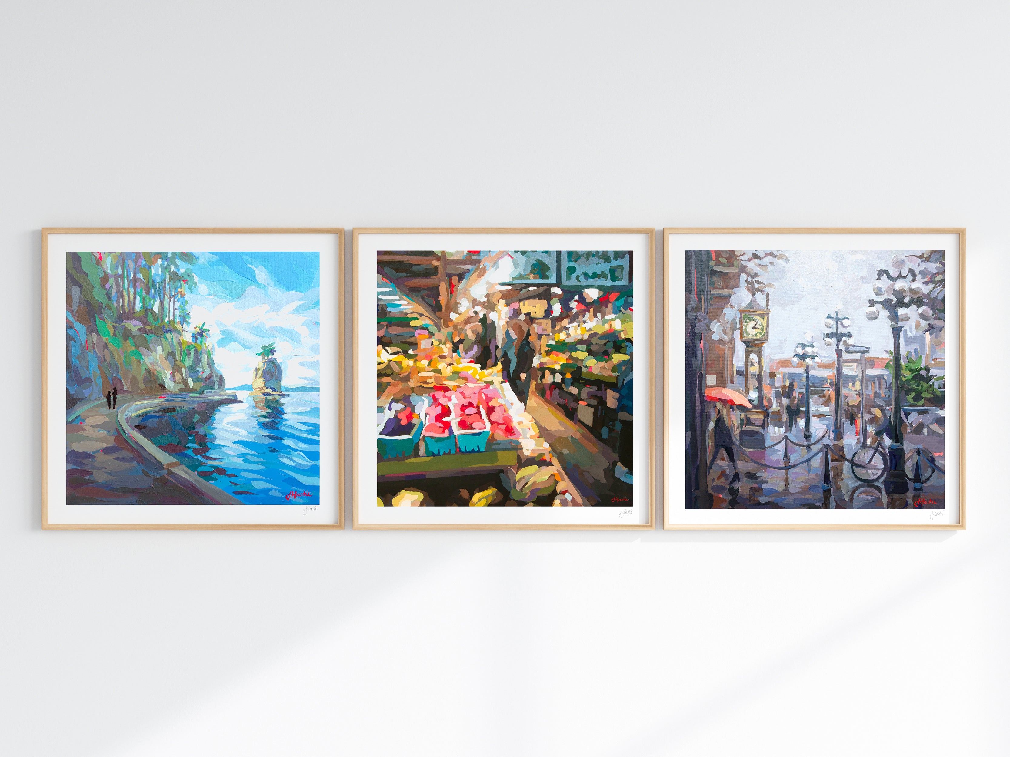 Vancouver Squares, Set of 3 Prints