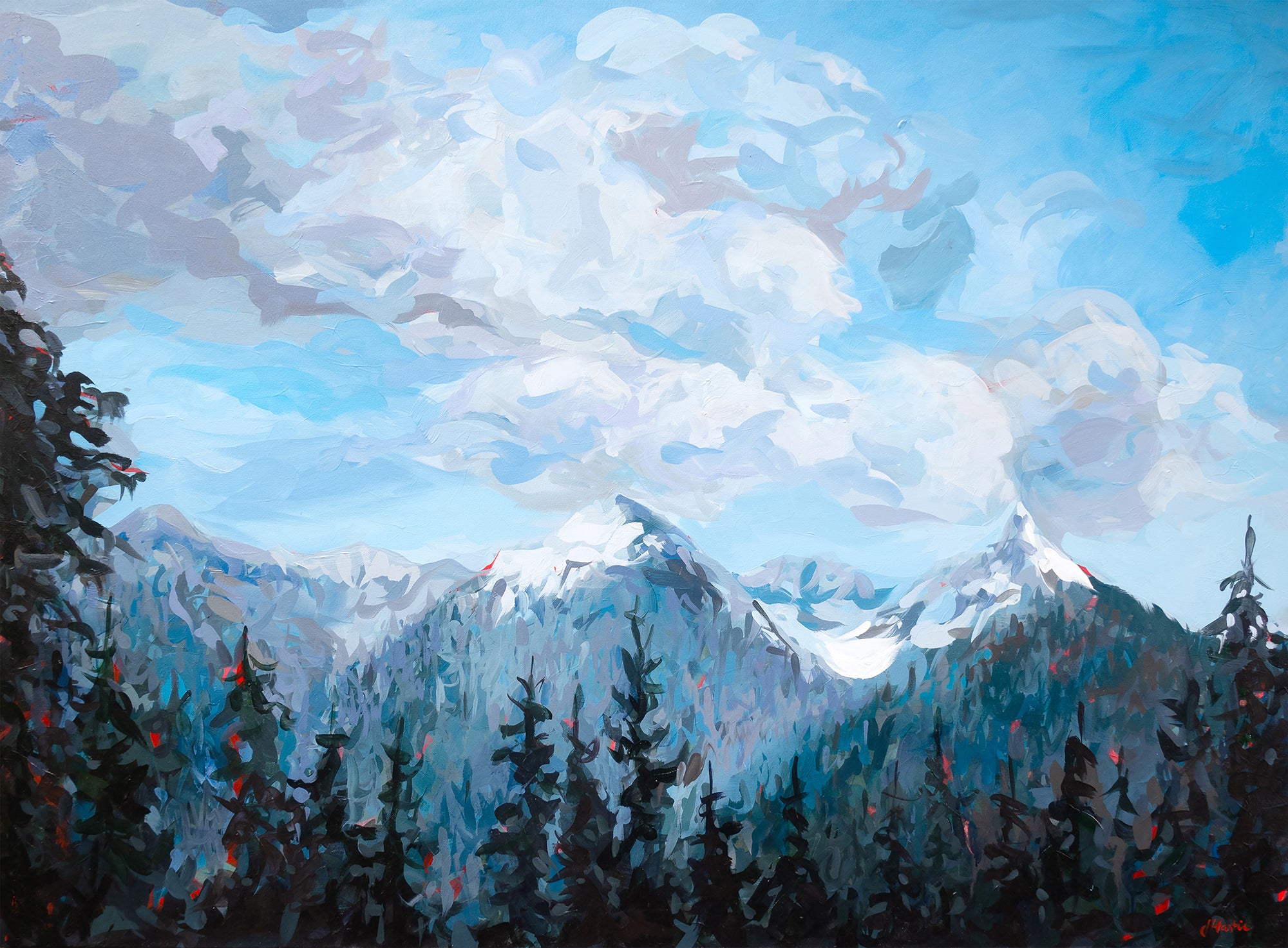Wedge Mountain Print