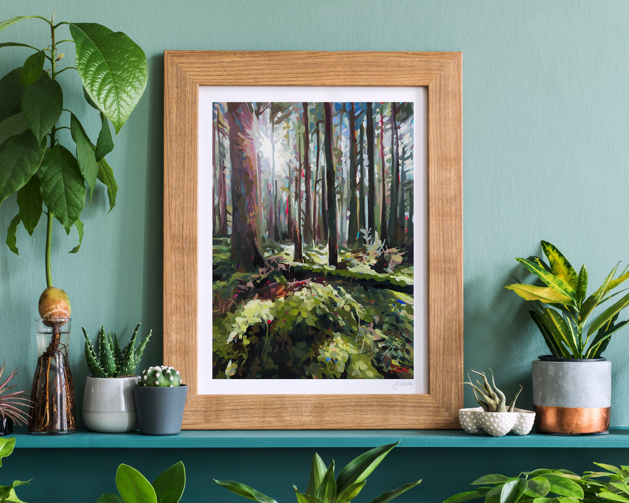 Shades of Green Print