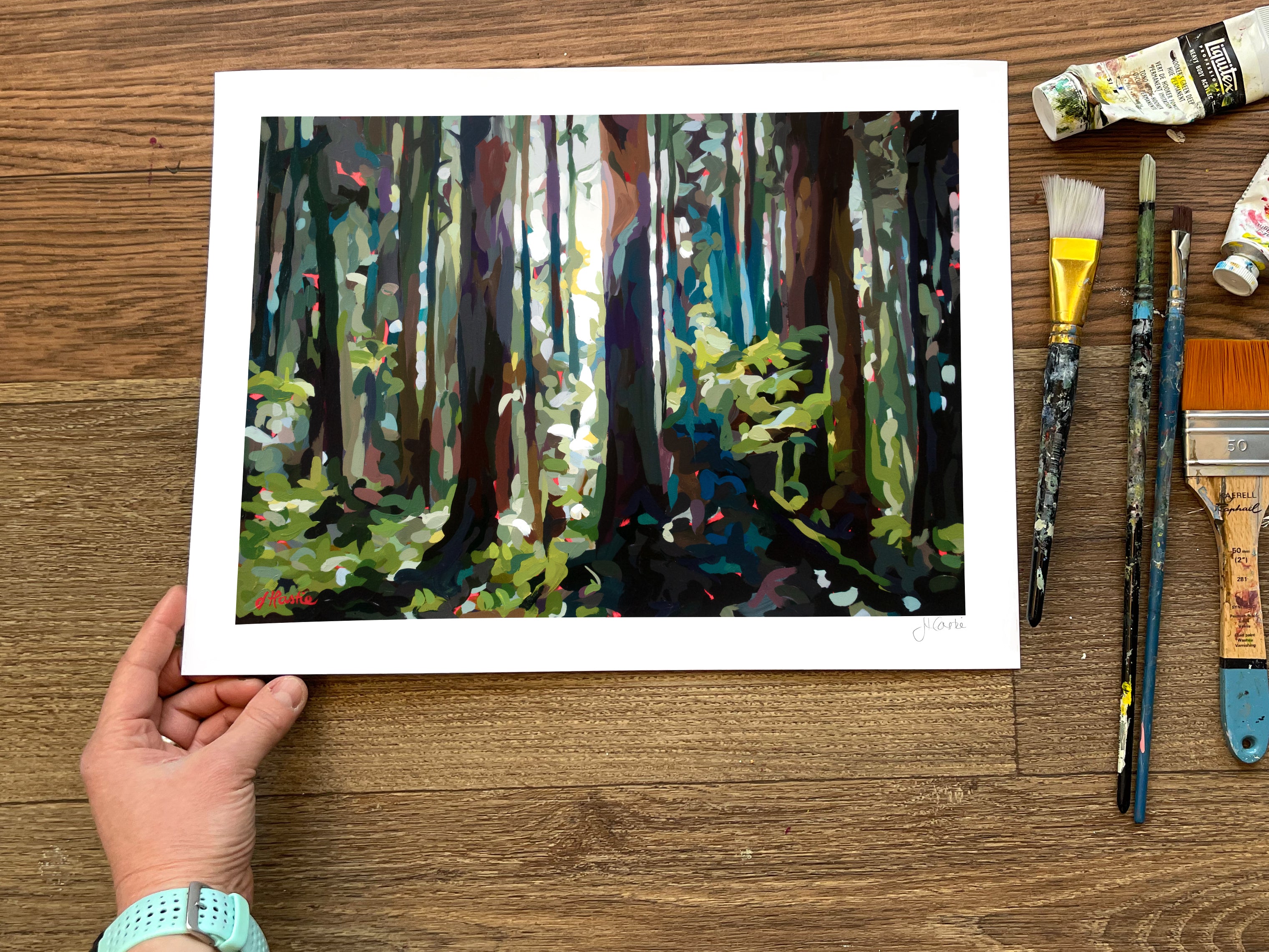 Sunlit Trees Print