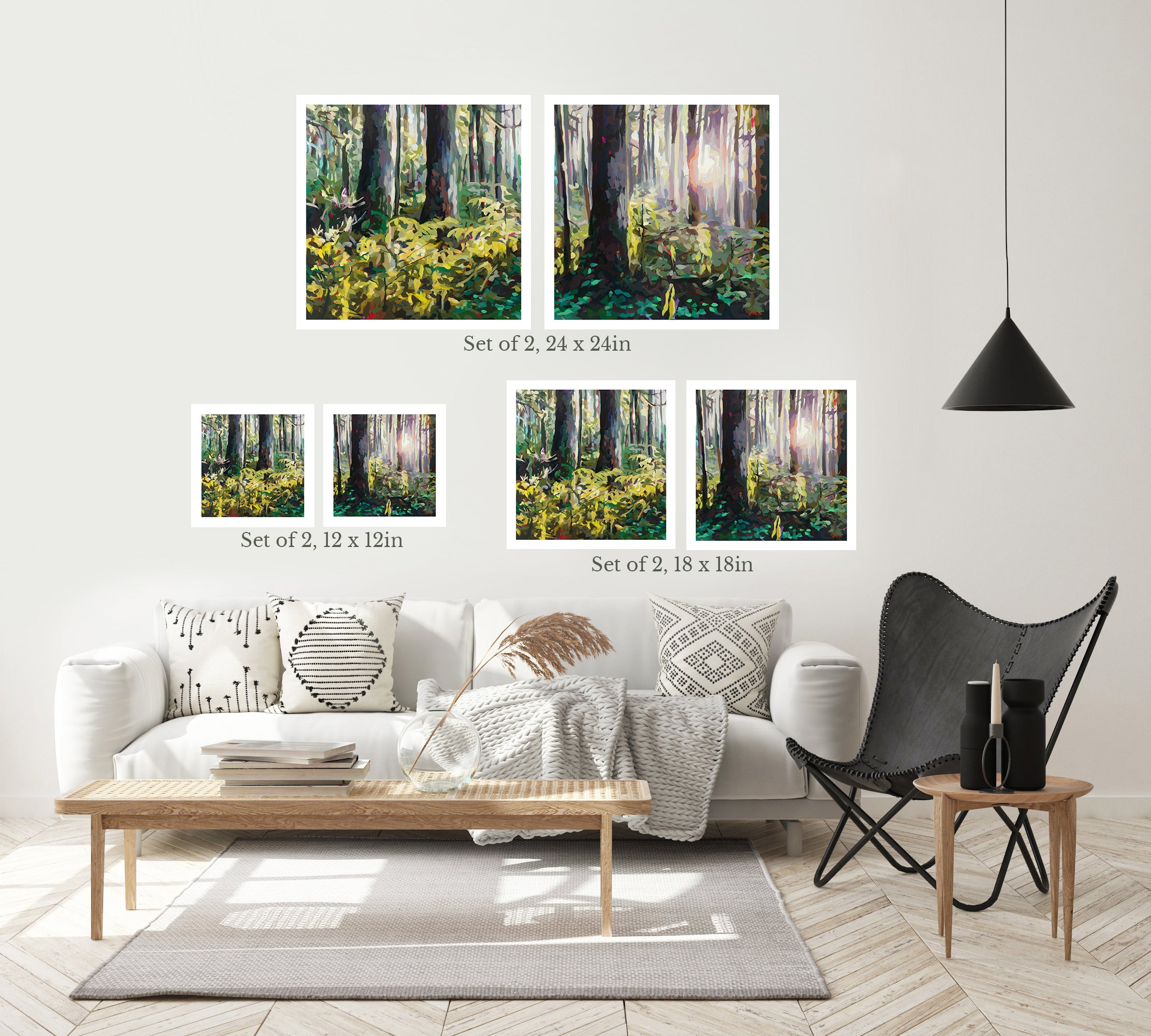 Forest Green, Set of 2 Prints