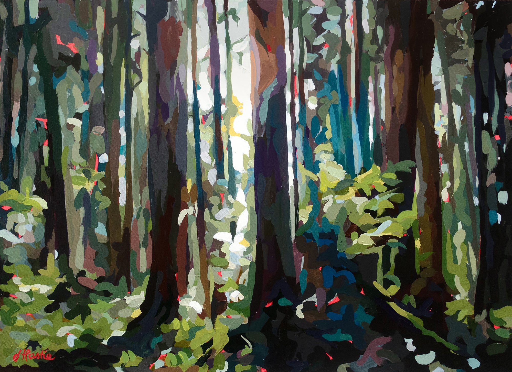 Sunlit Trees Print