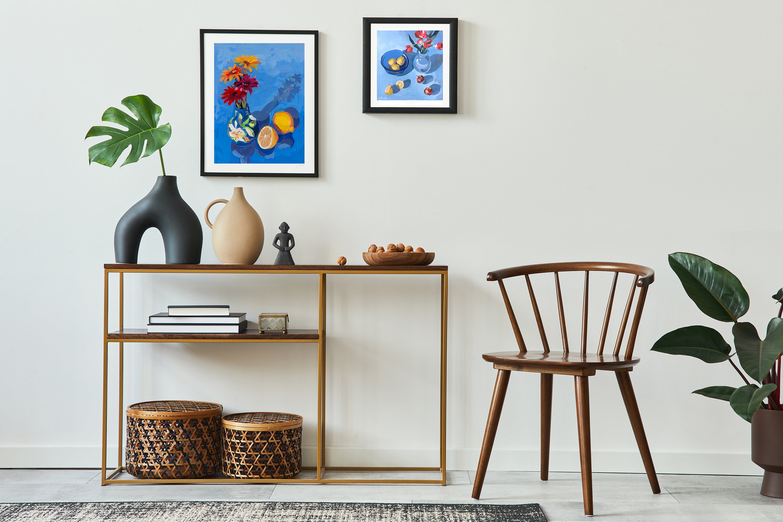 Lemons and Gerber Daisies Print