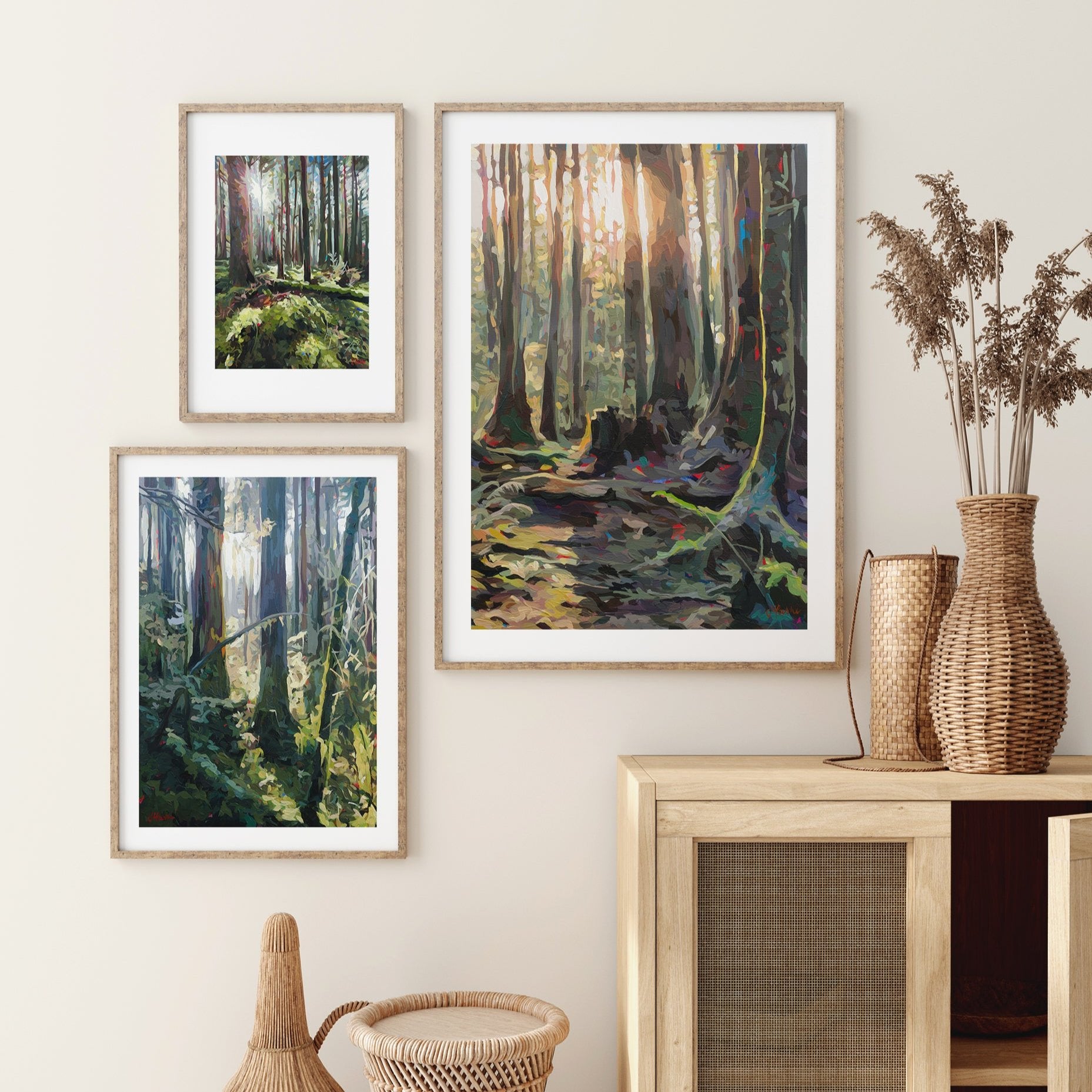 Backlit Trees Print