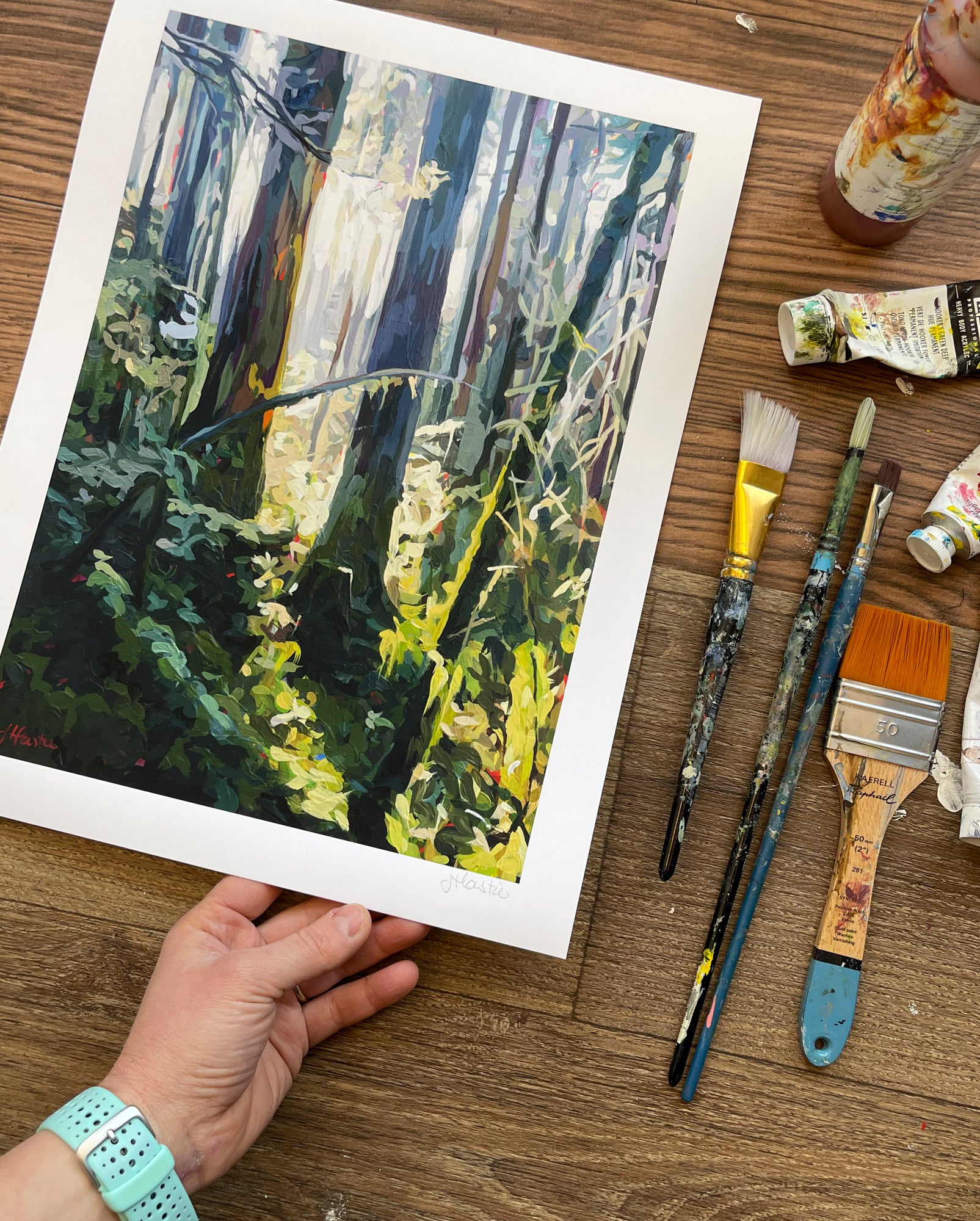 Backlit Trees Print