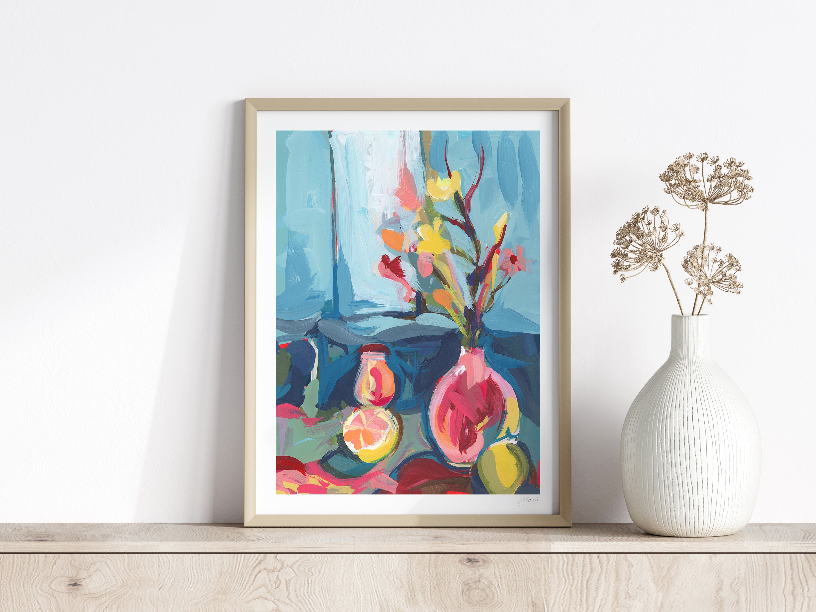 Still Life with Grapefruits and Lemons Print, Still Life no. 43