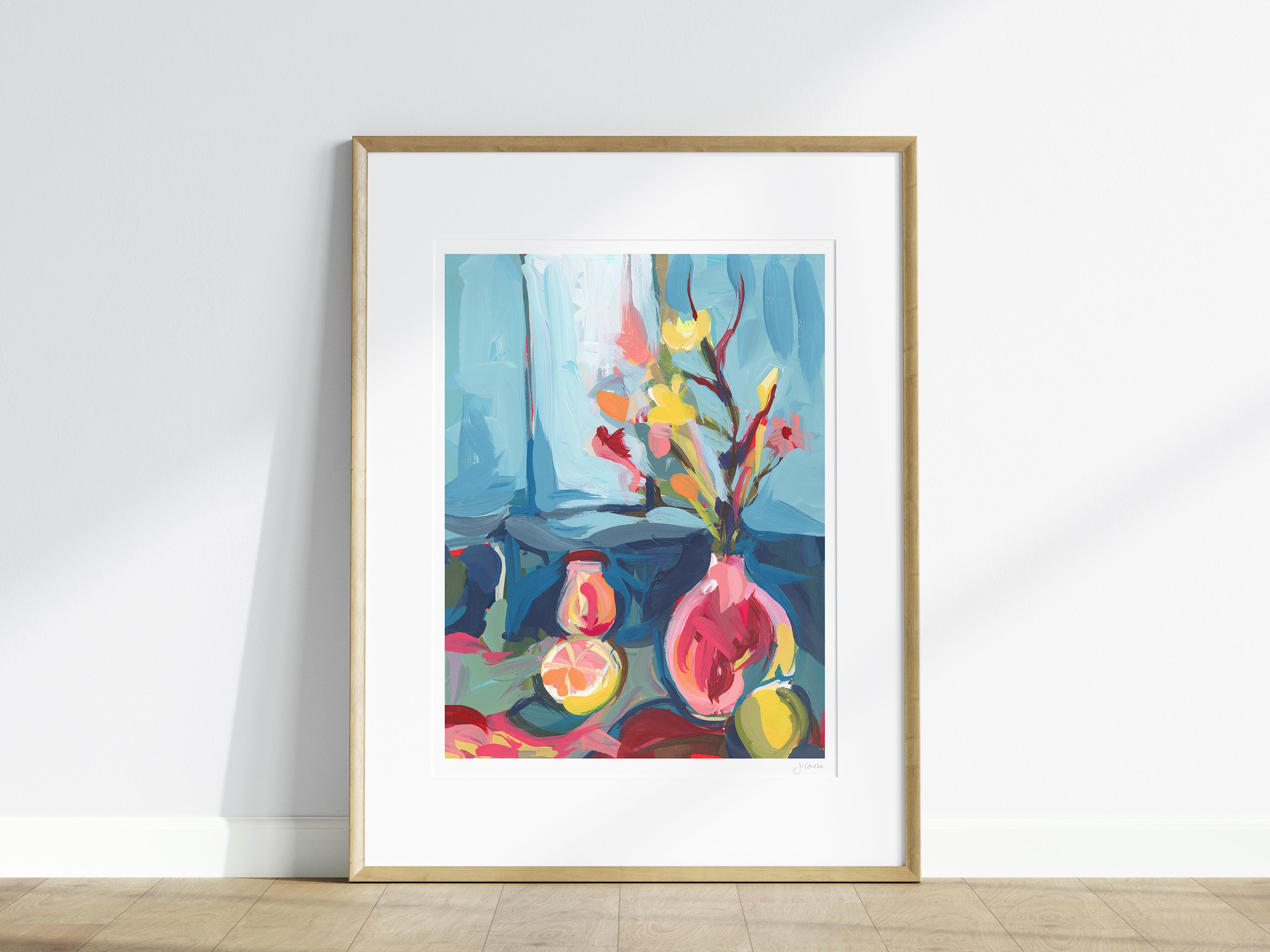 Still Life with Grapefruits and Lemons Print, Still Life no. 43