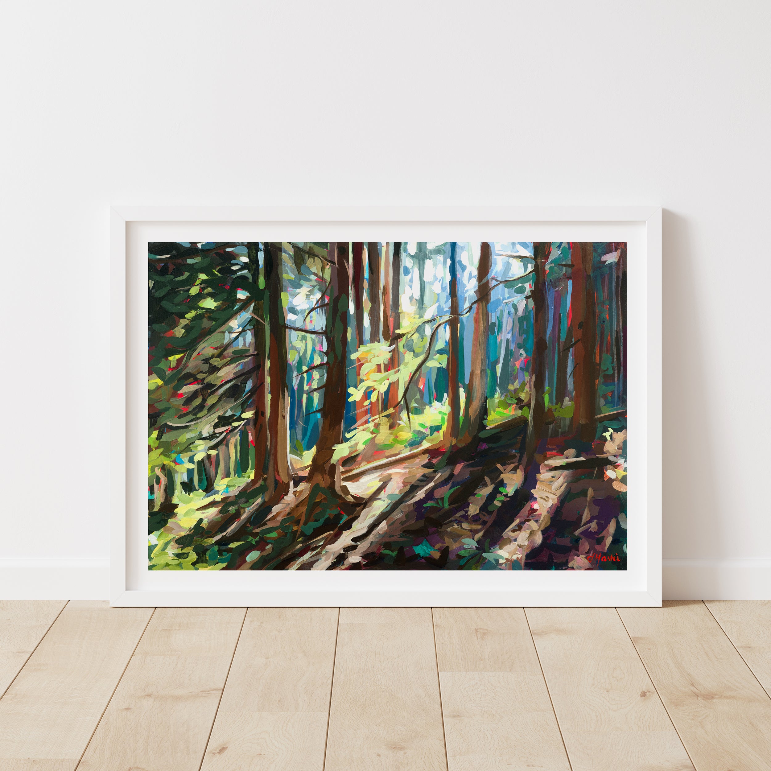 Elven Forest' Poster, picture, metal print, paint by Johannes