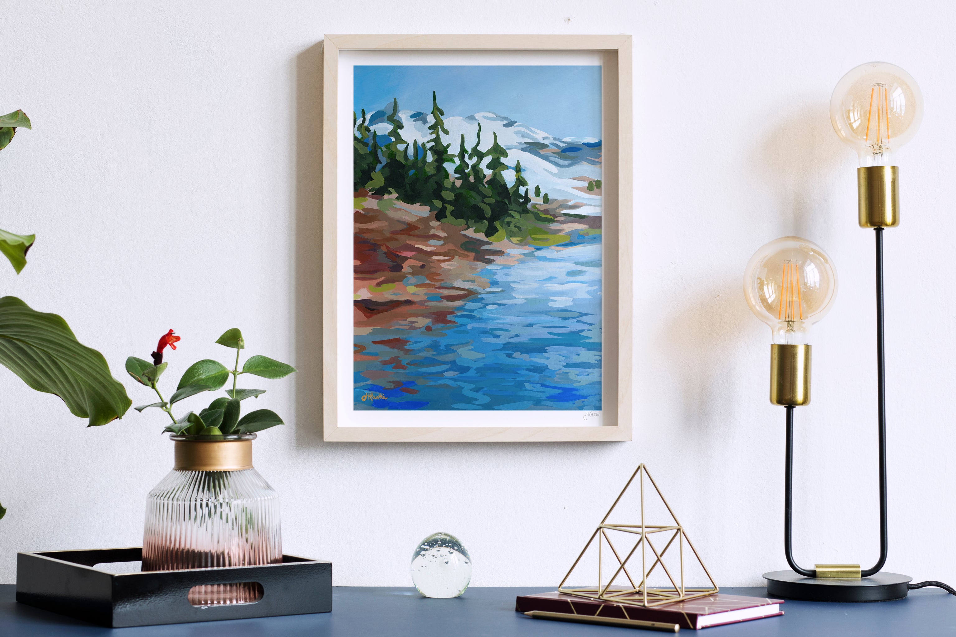Mountains & Lake Print