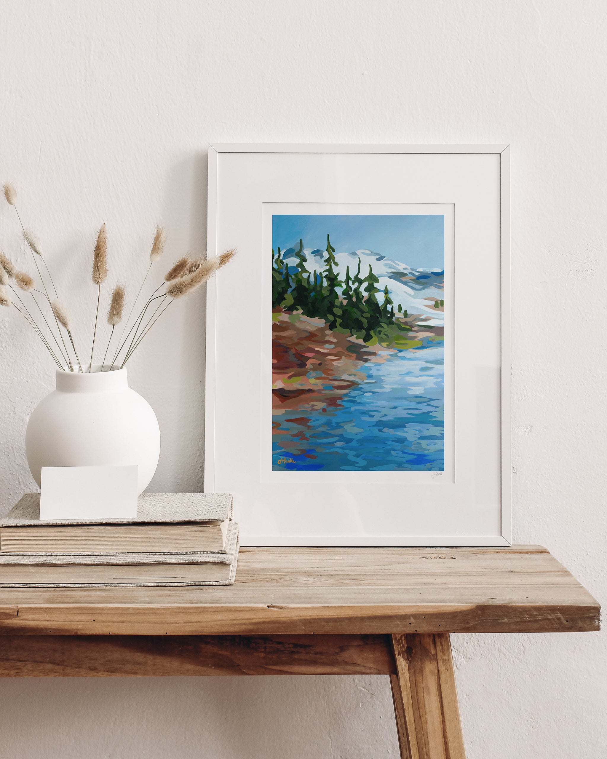 Mountains & Lake Print