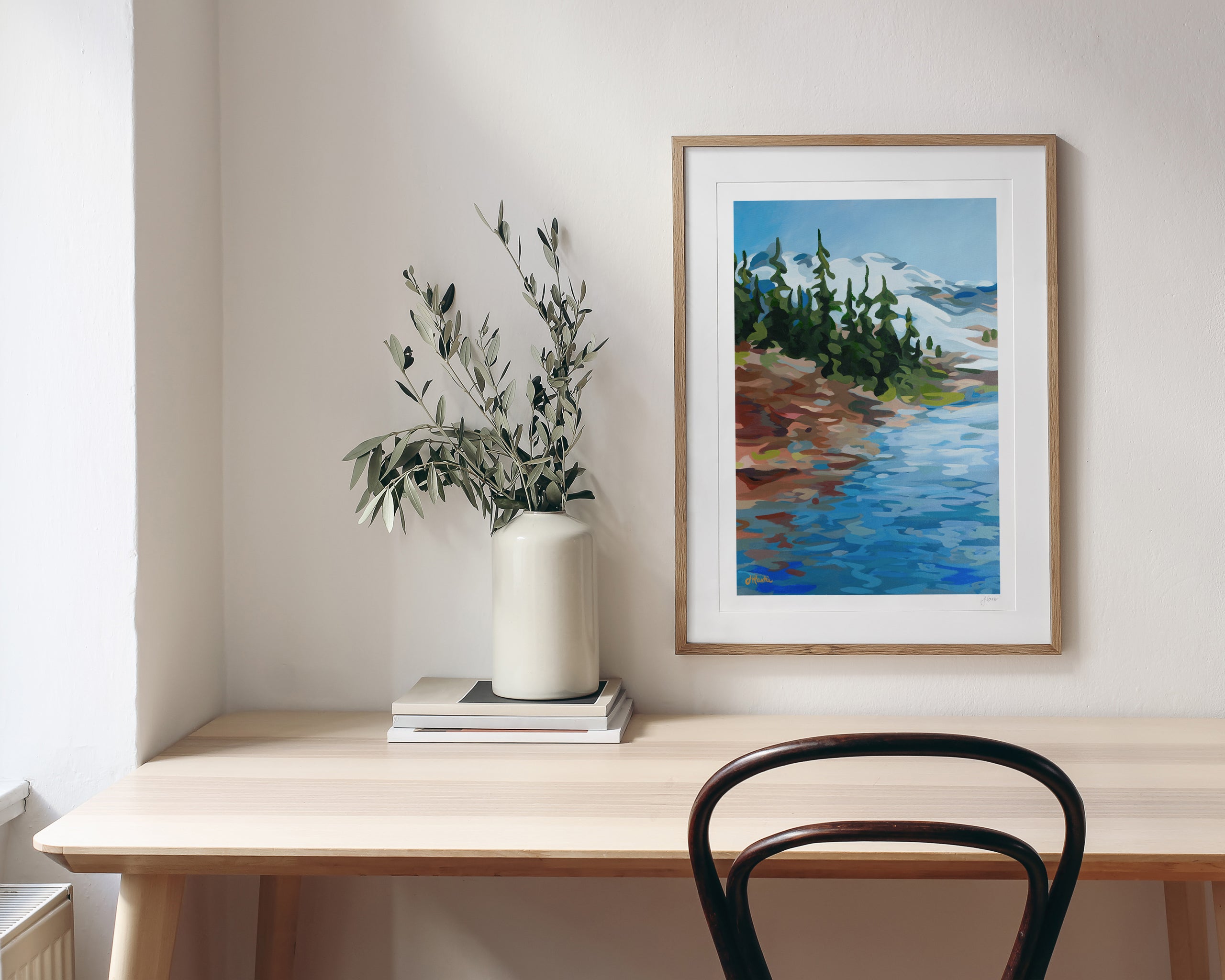 Mountains & Lake Print