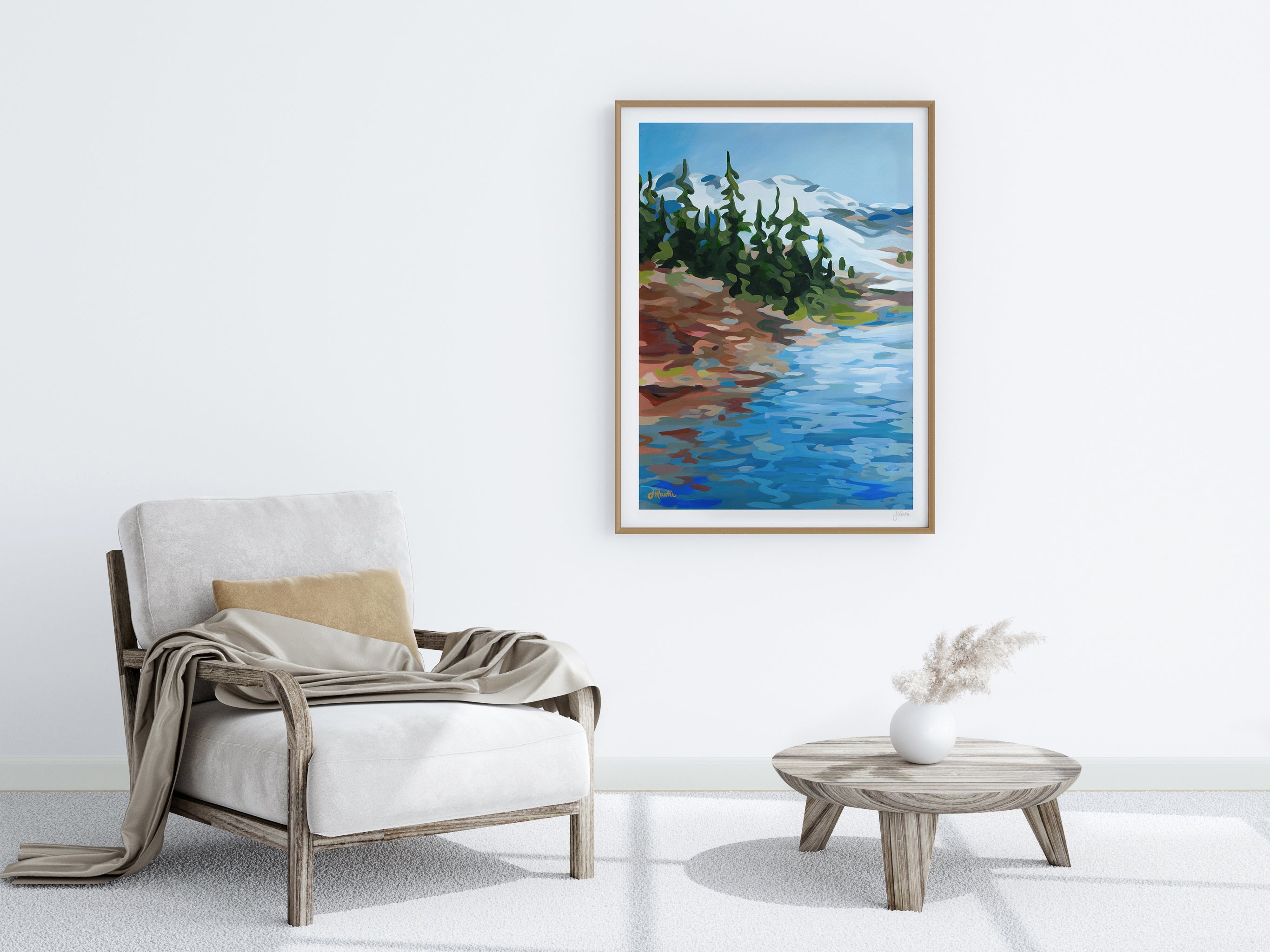 Mountains & Lake Print