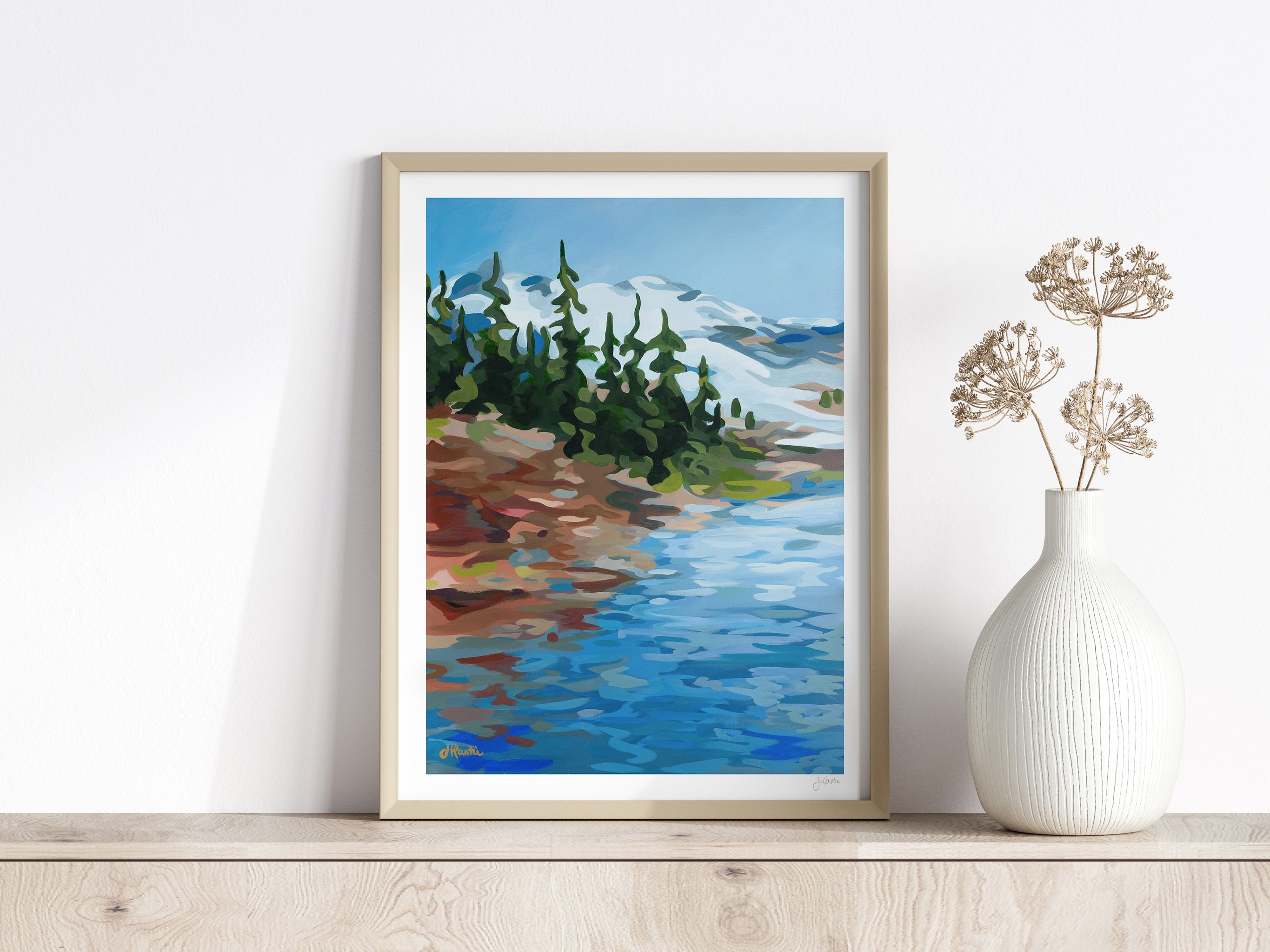 Mountains & Lake Print