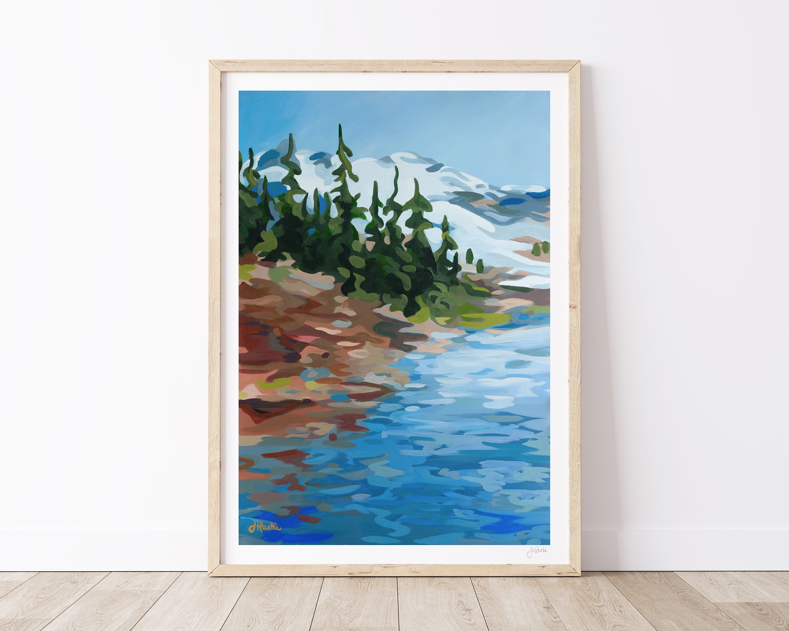 Mountains & Lake Print