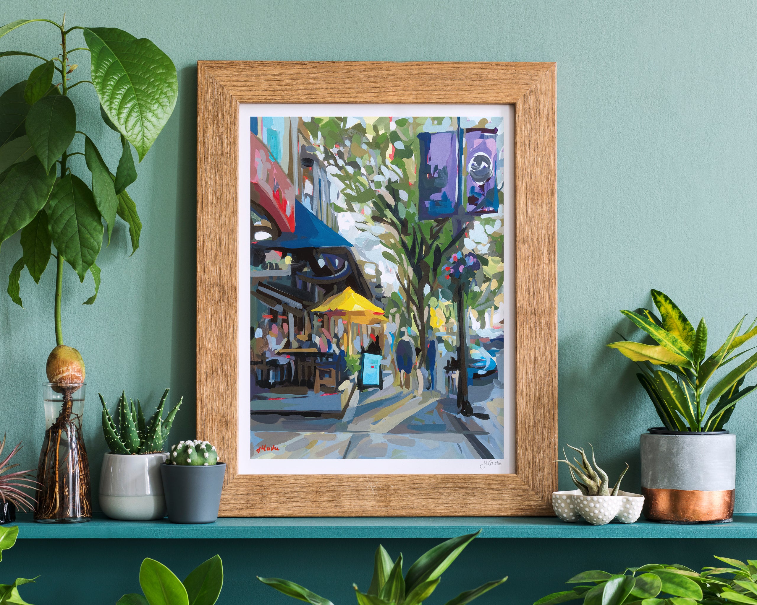 Summertime on Robson Print