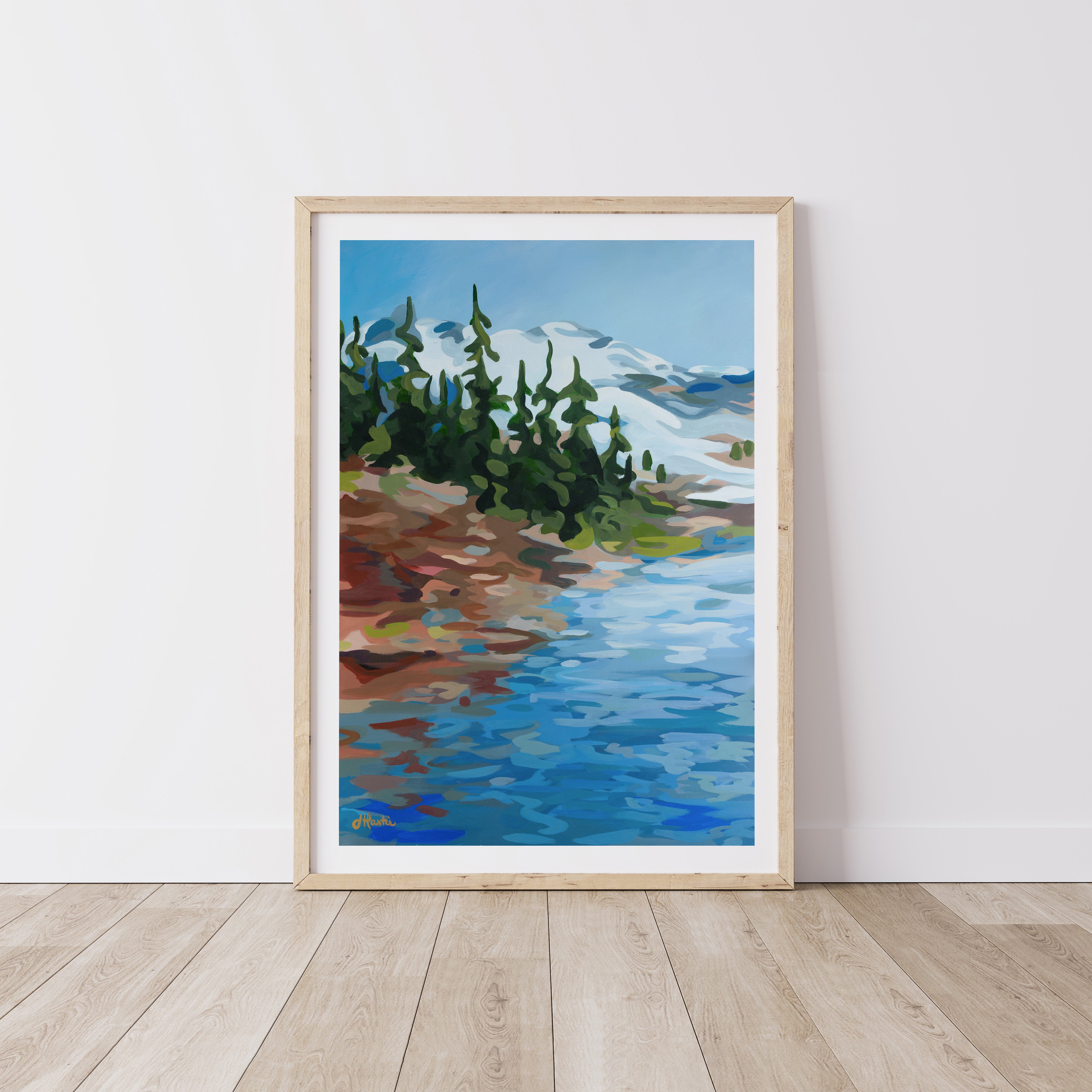 Mountains & Lake Print