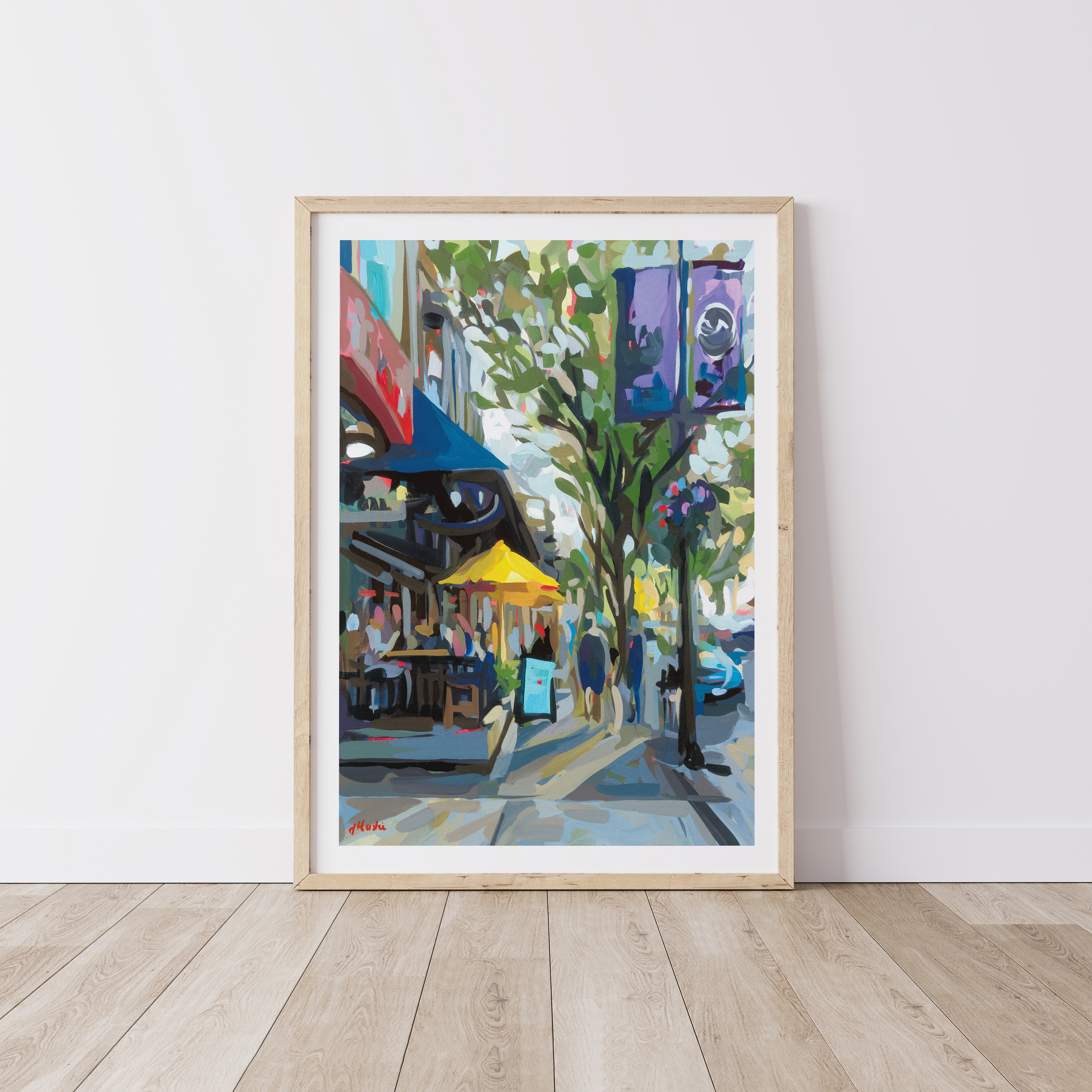 Summertime on Robson Print