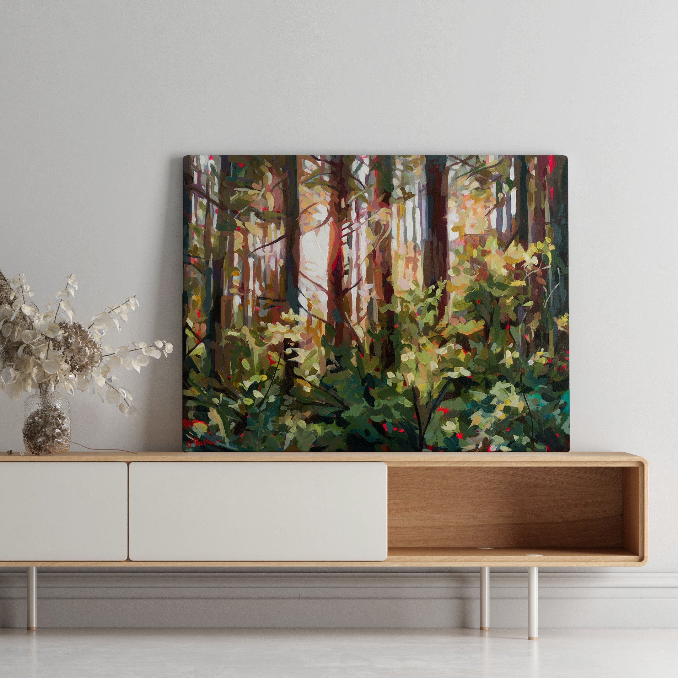 Rainbow Forest Sunset Print