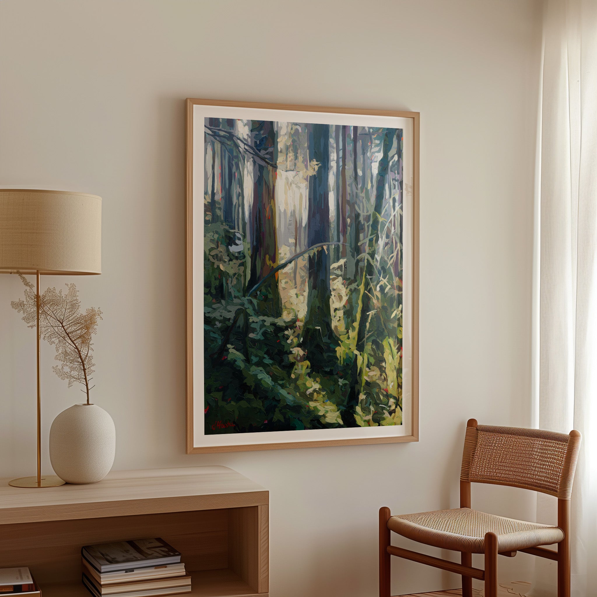 Backlit Trees Print