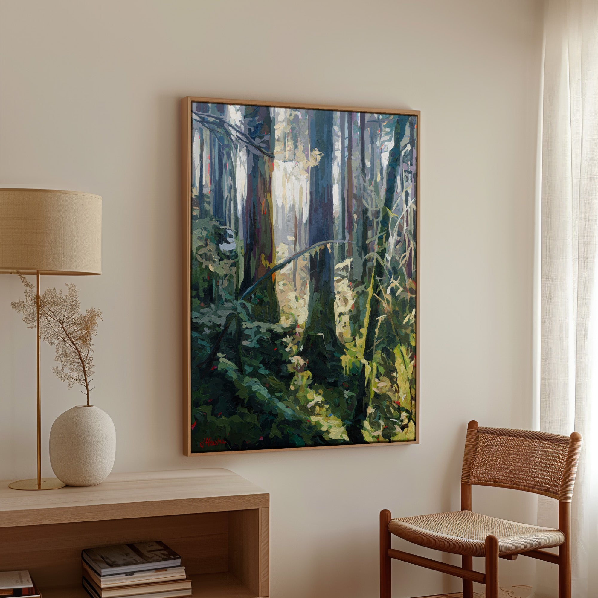 Backlit Trees Print