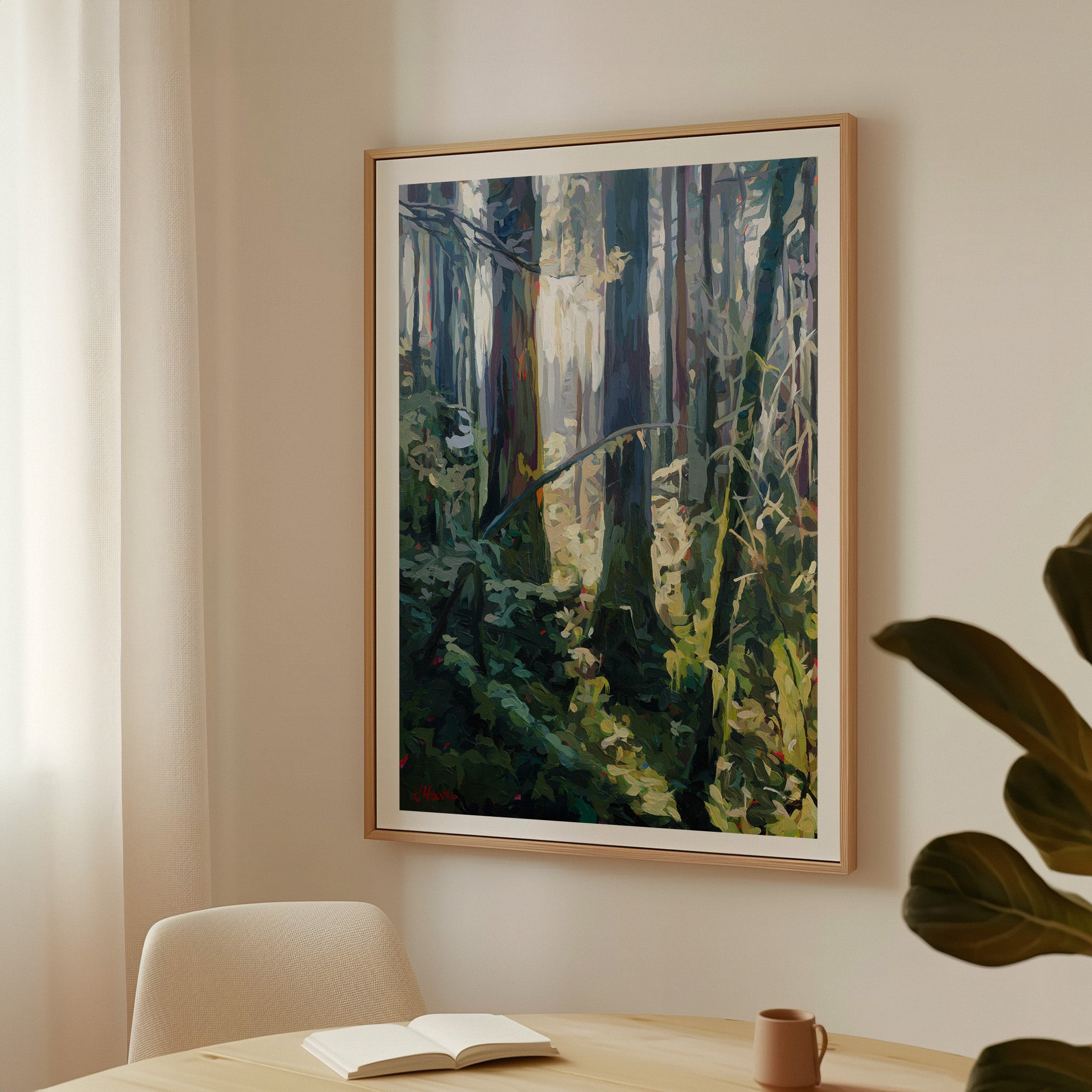 Backlit Trees Print