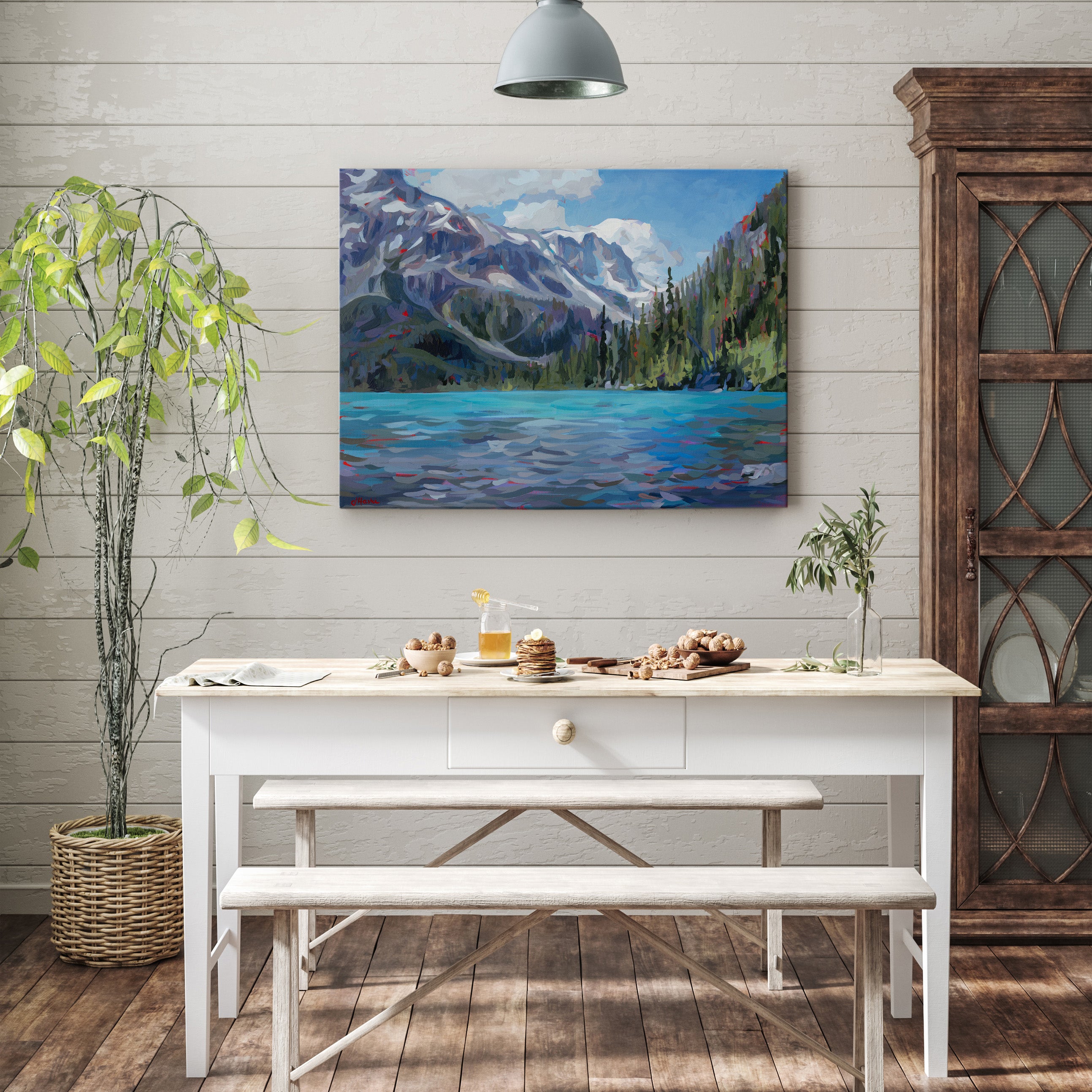 Upper Joffre Lake - Along the Water Print