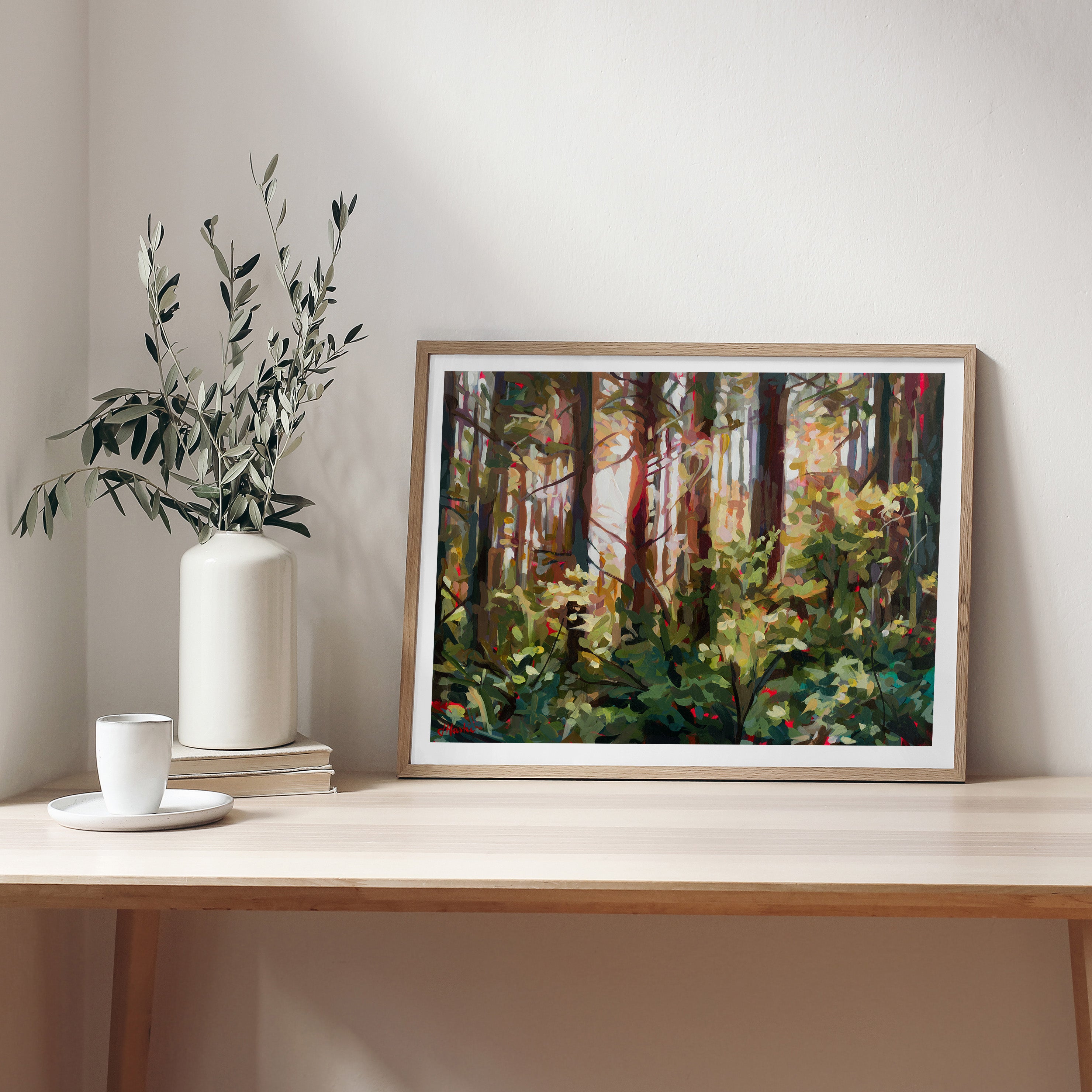 Rainbow Forest Sunset Print