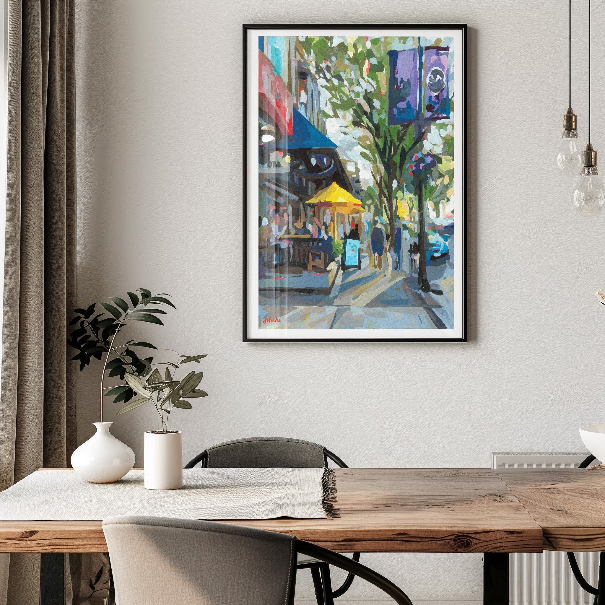 Summertime on Robson Print