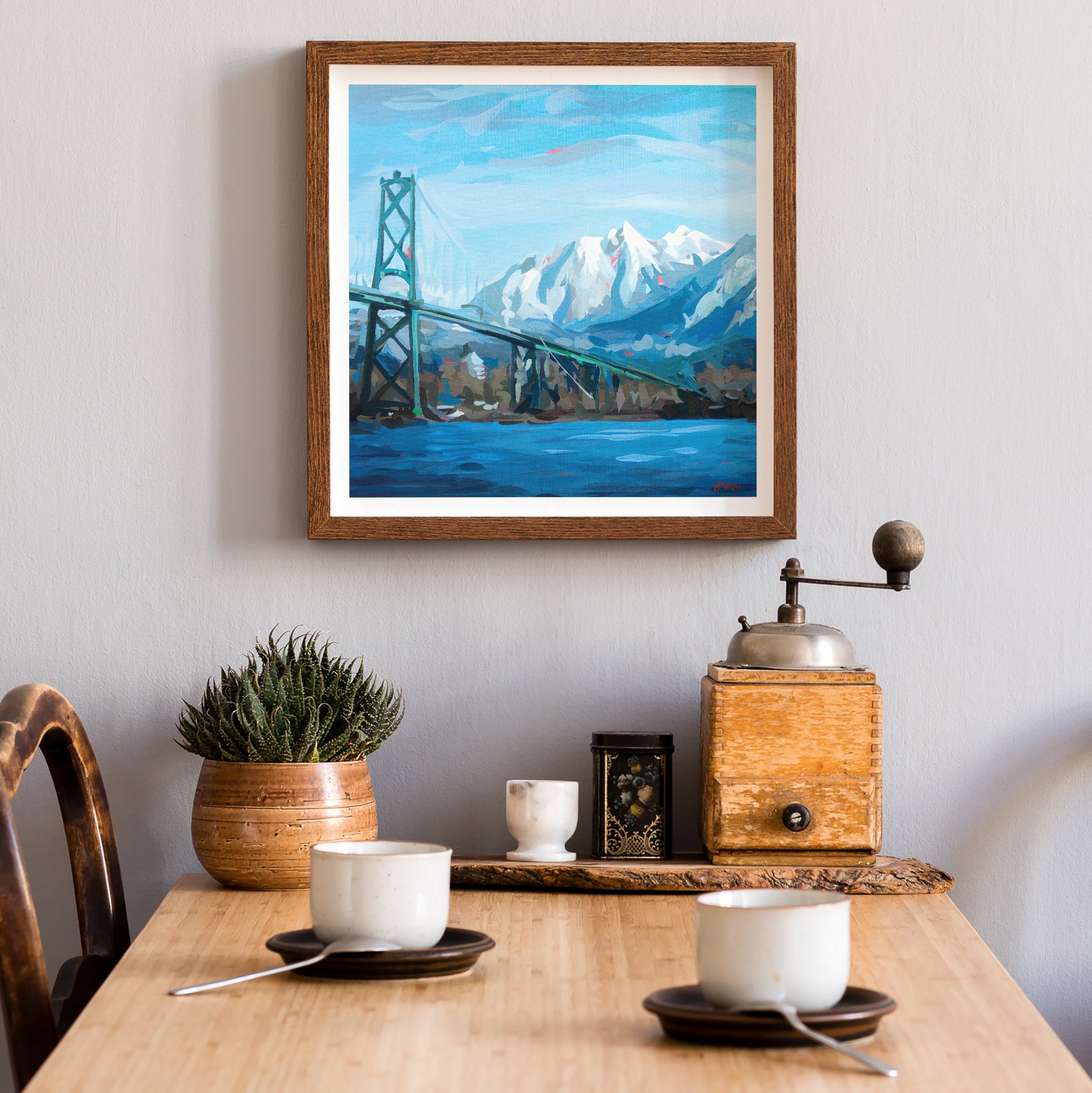 Lionsgate Bridge Print - Square