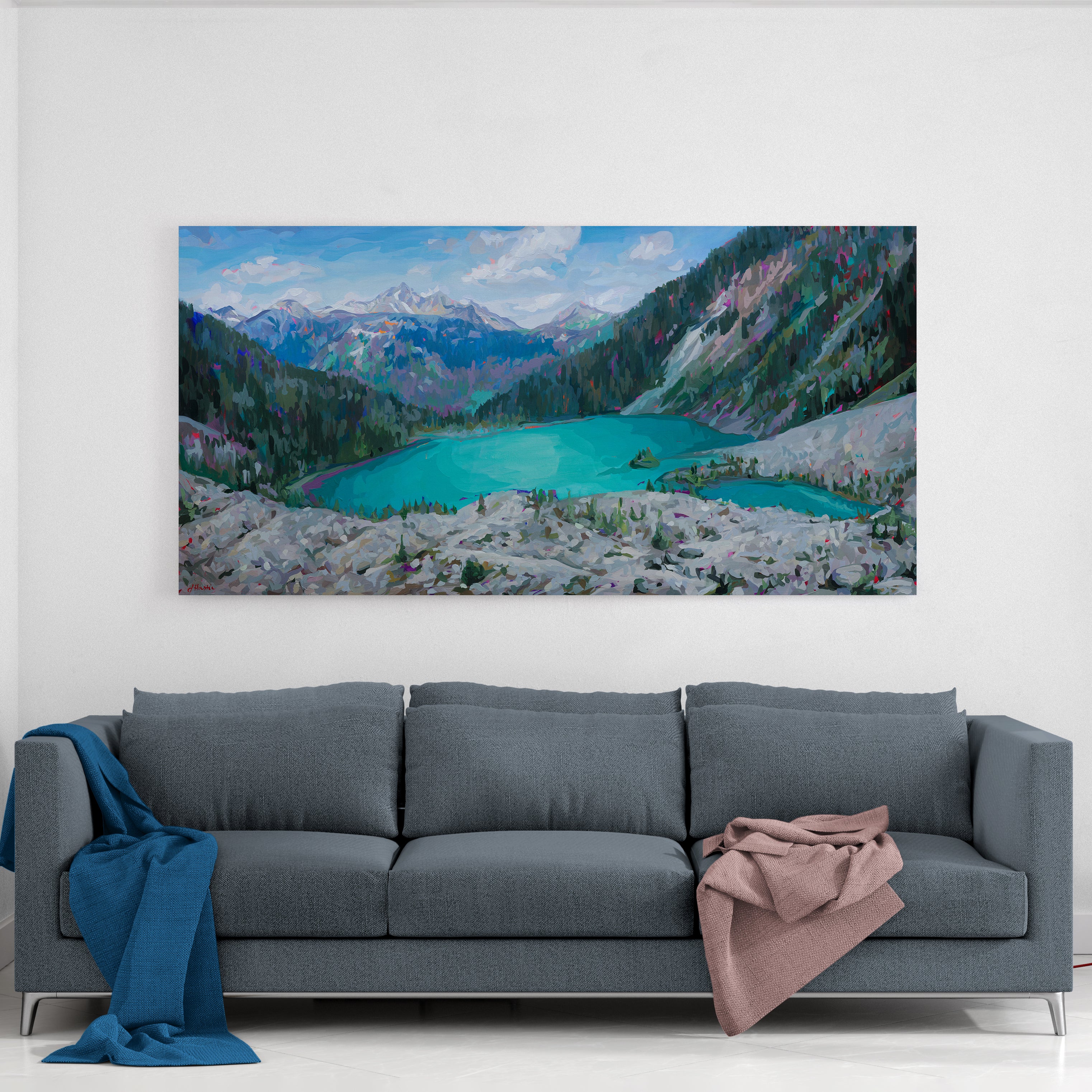 Upper Joffre Lake - View from Above Print