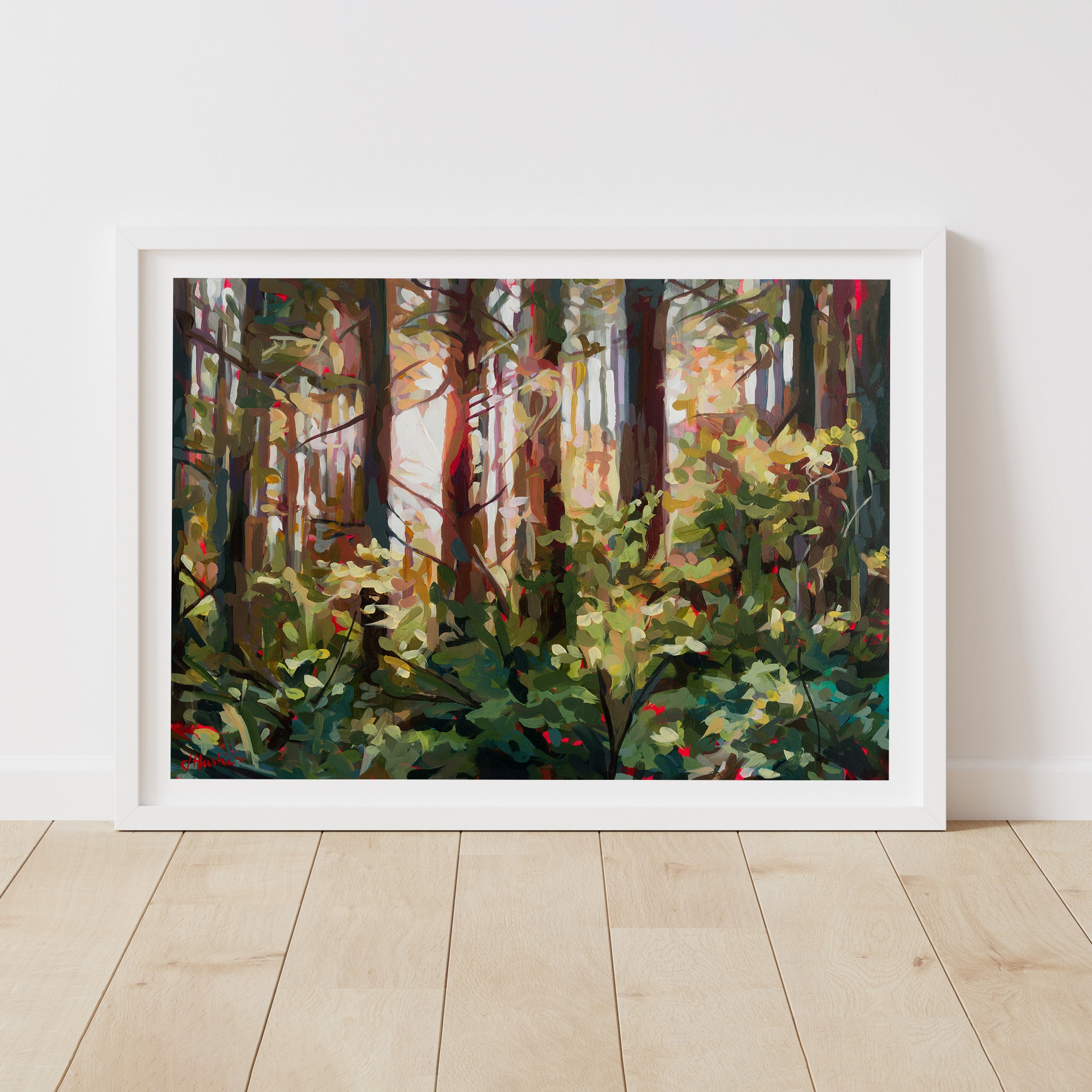 Rainbow Forest Sunset Print