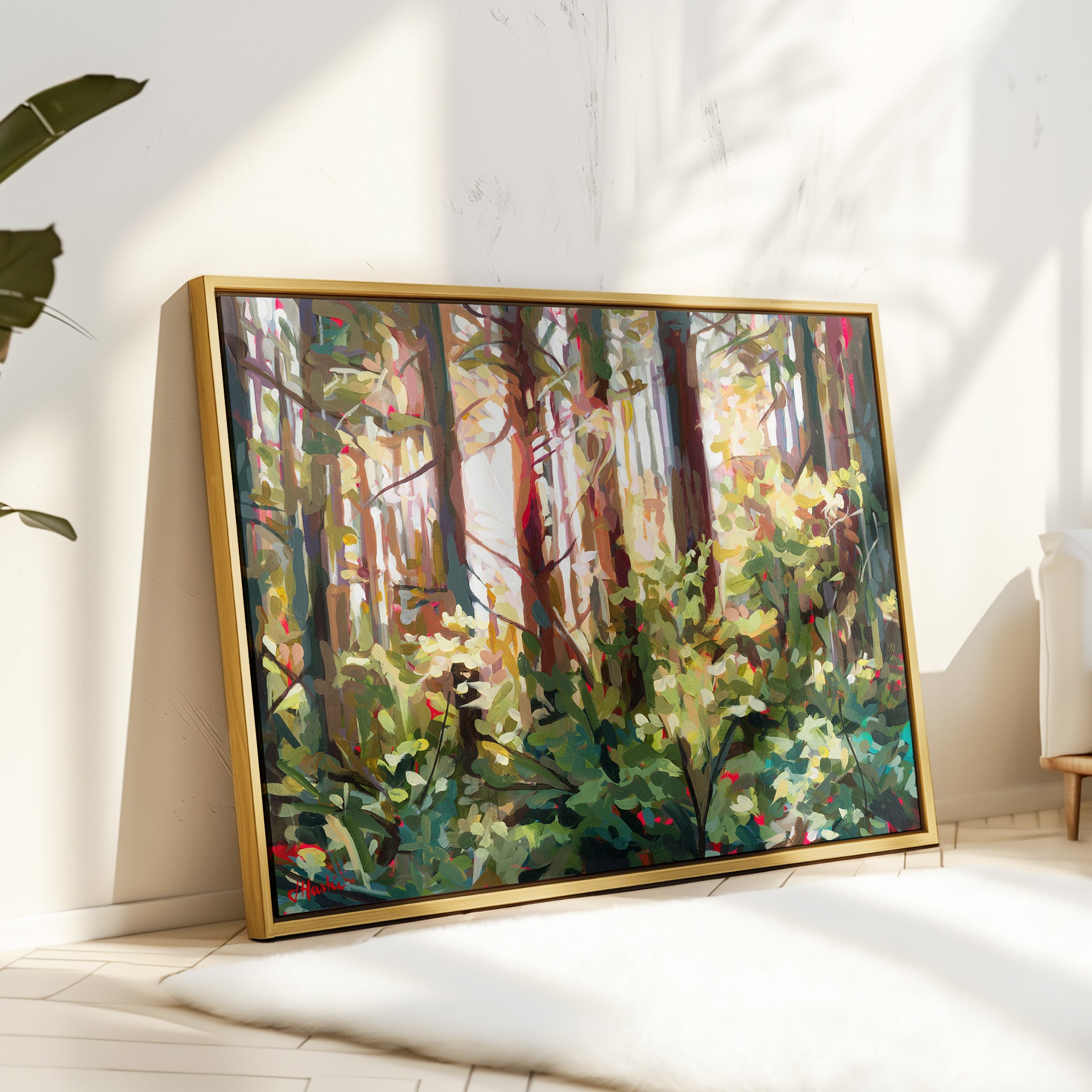 Rainbow Forest Sunset Print