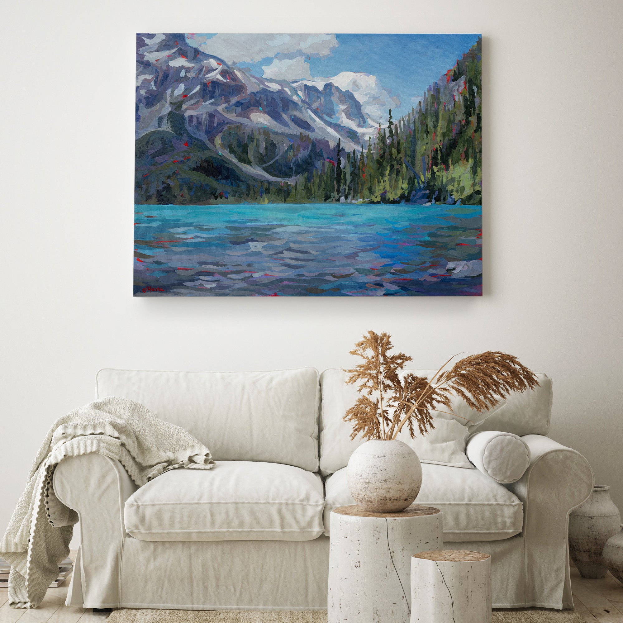 Upper Joffre Lake - Along the Water Print