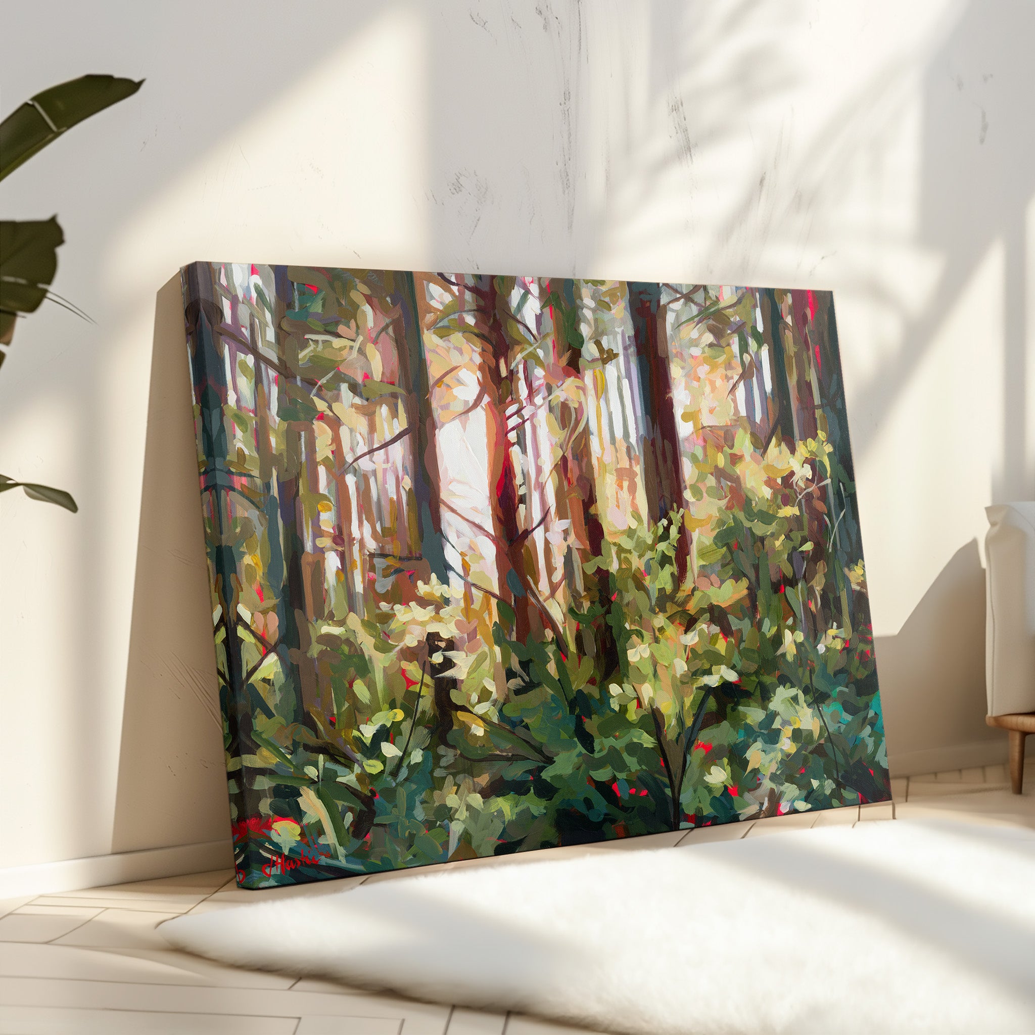 Rainbow Forest Sunset Print