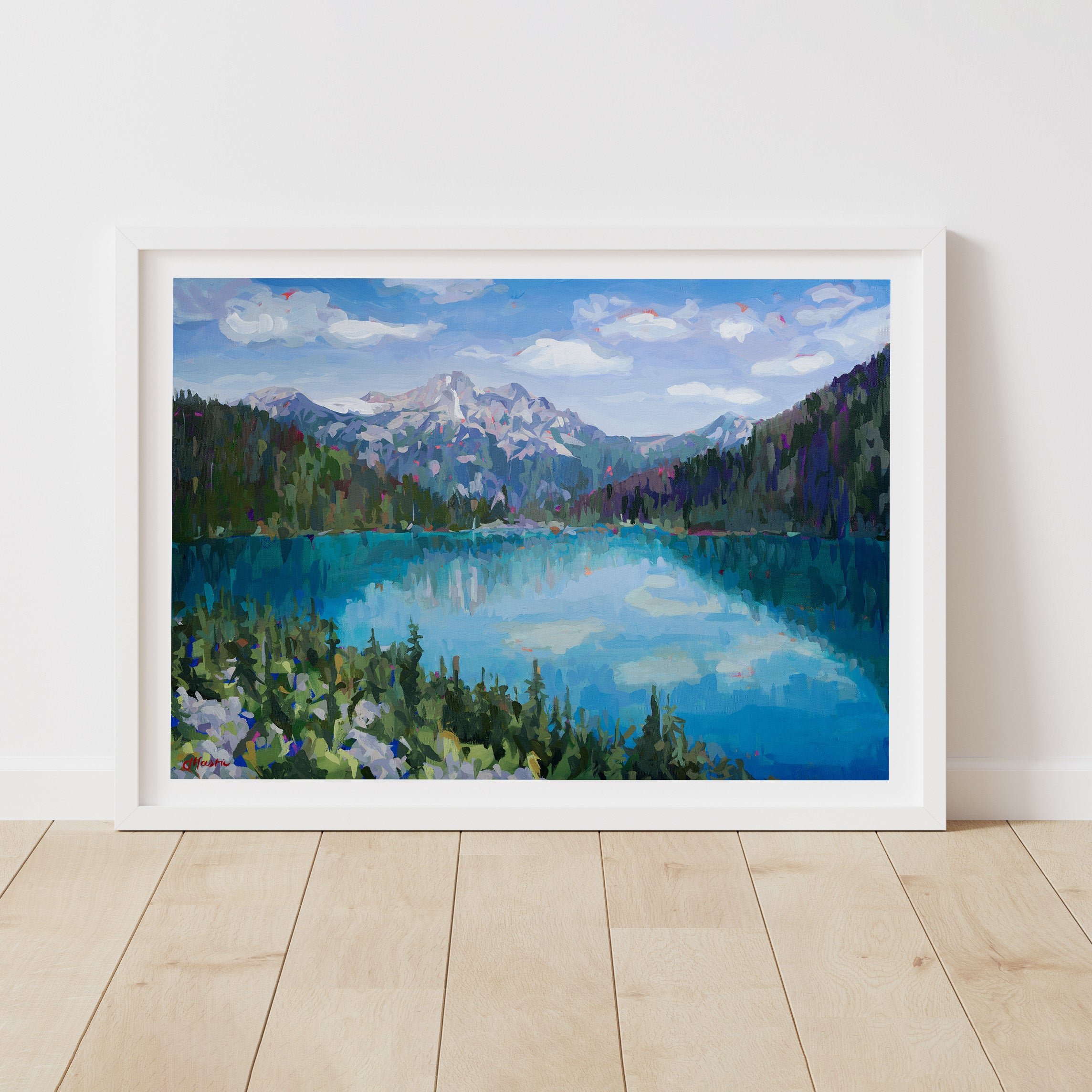 Upper Lake - Cloud Reflections Print
