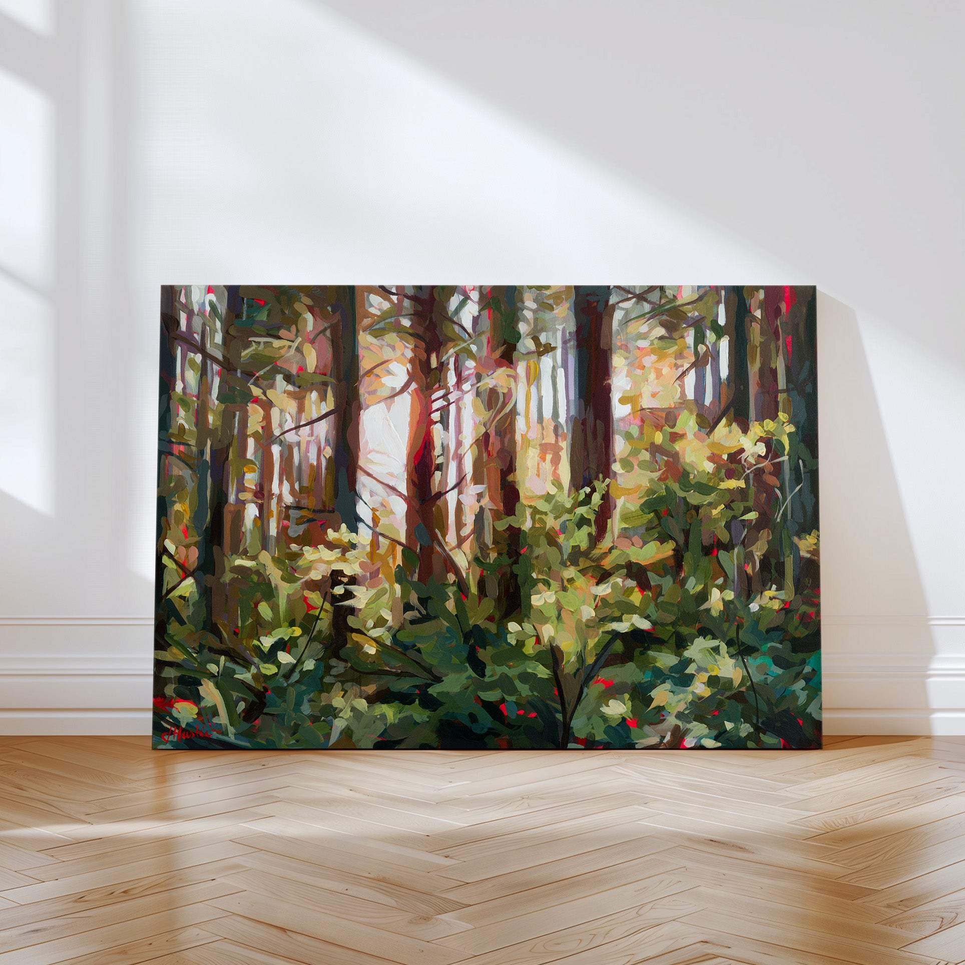 Rainbow Forest Sunset Print