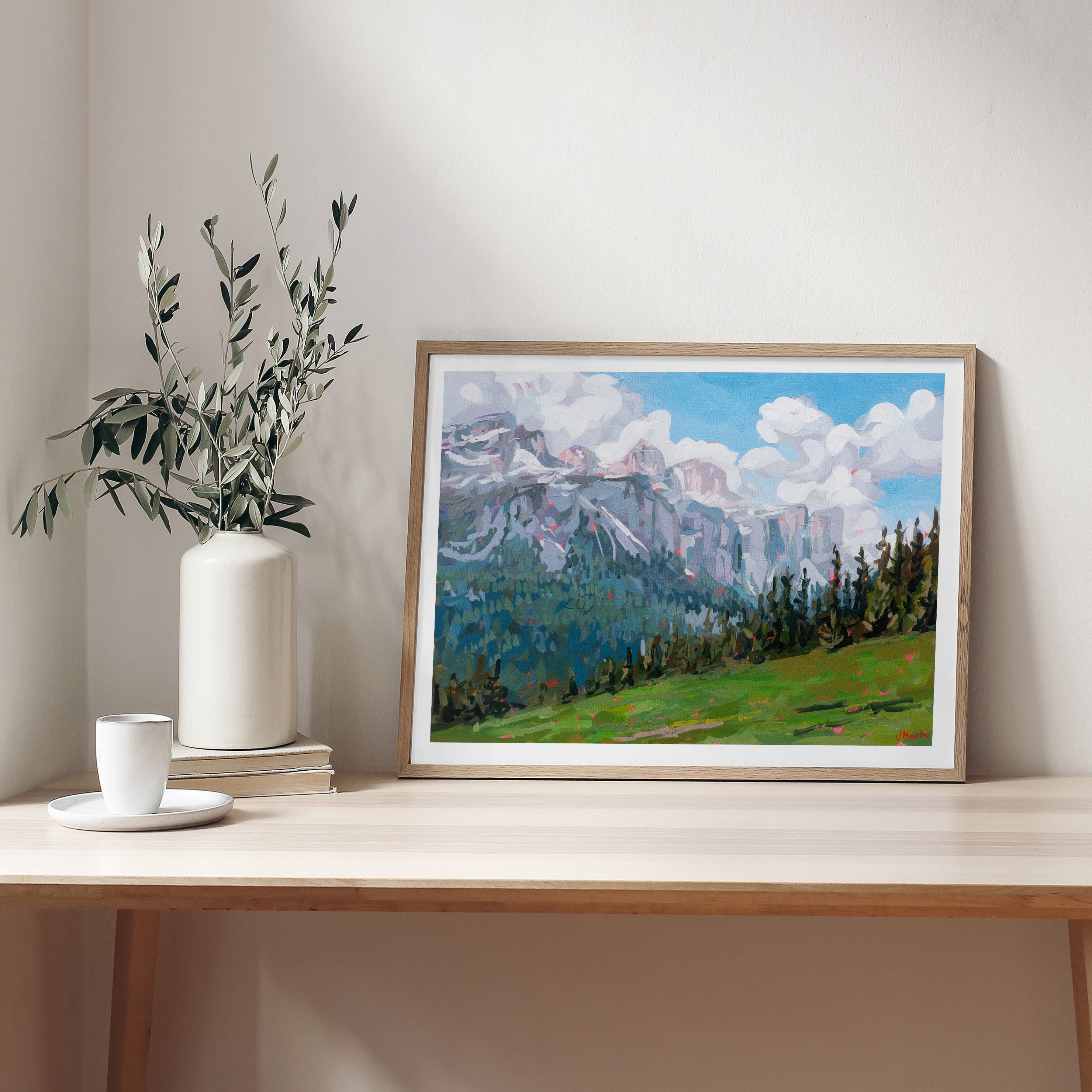 Corvara Mountain Peaks Print