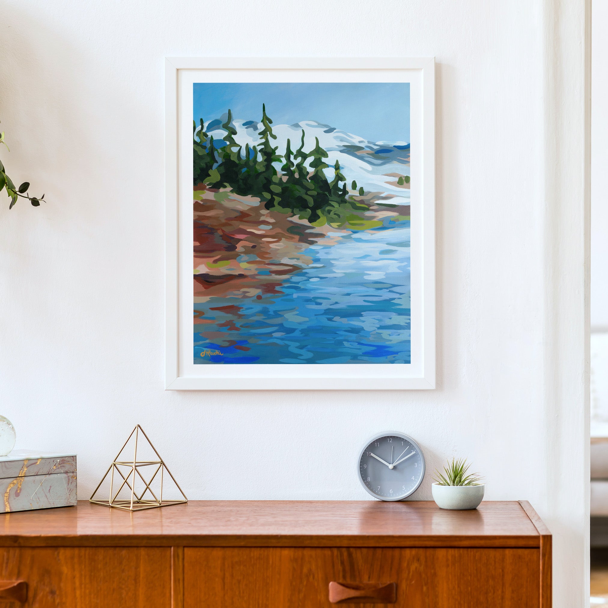 Mountains & Lake Print