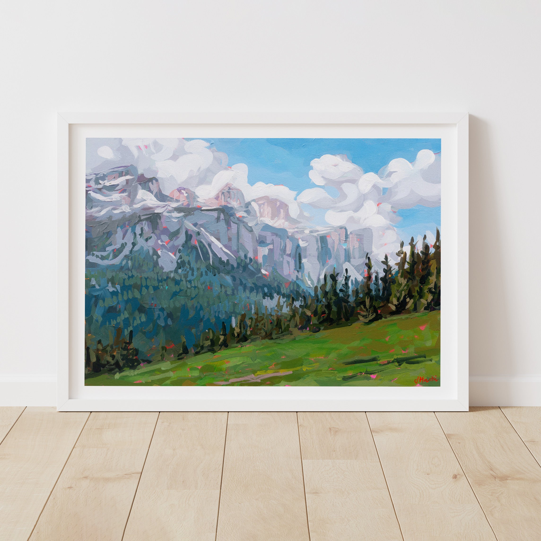 Corvara Mountain Peaks Print