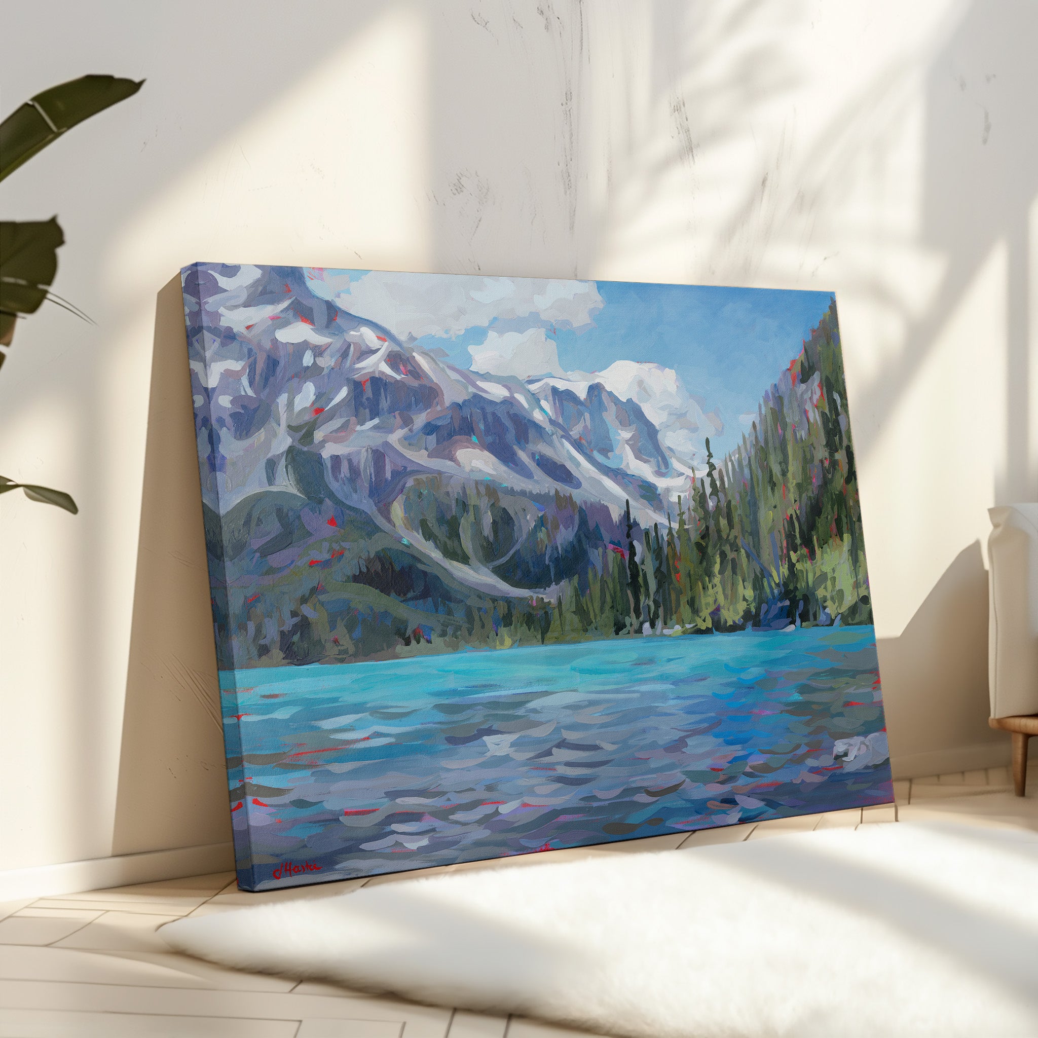Upper Joffre Lake - Along the Water Print