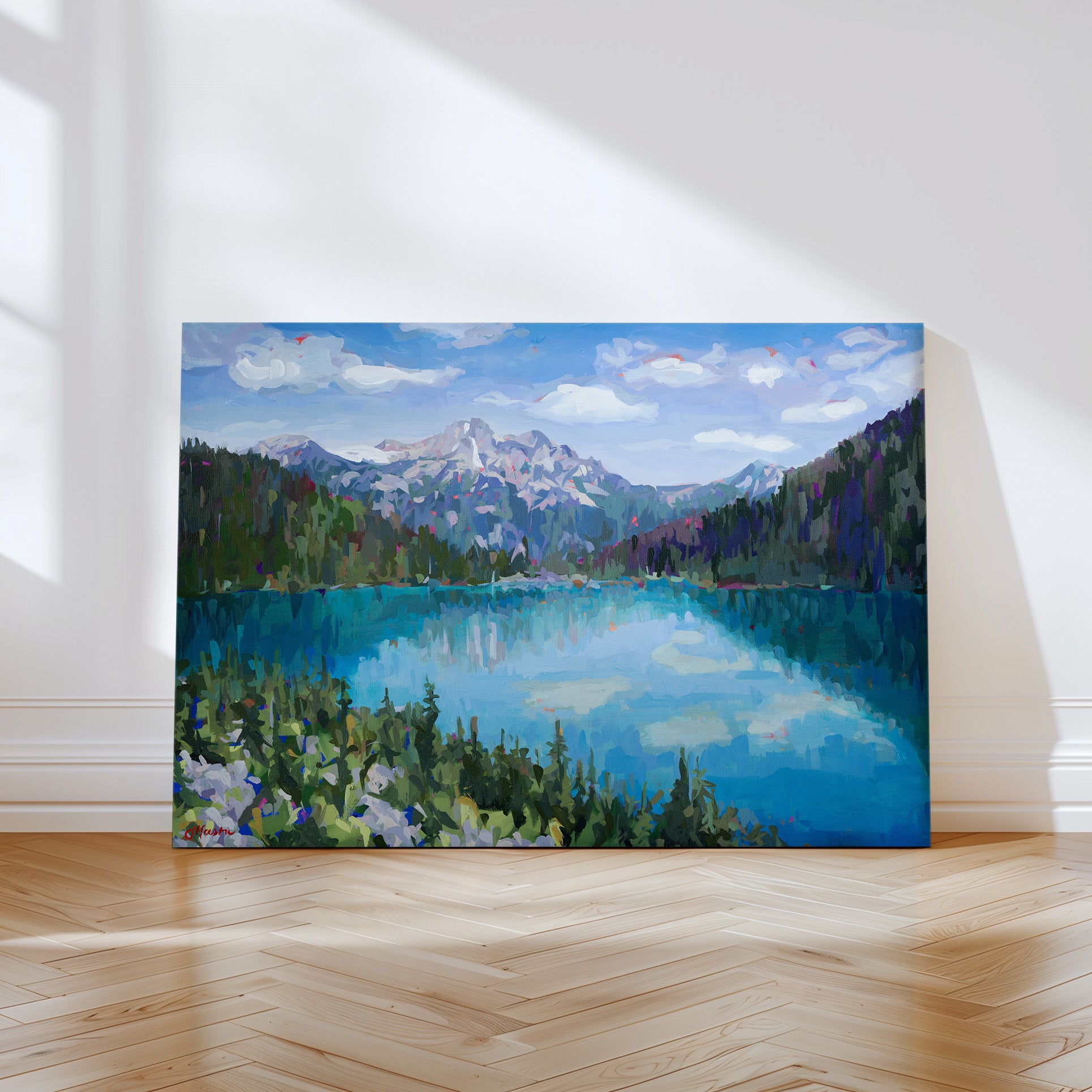 Upper Lake - Cloud Reflections Print