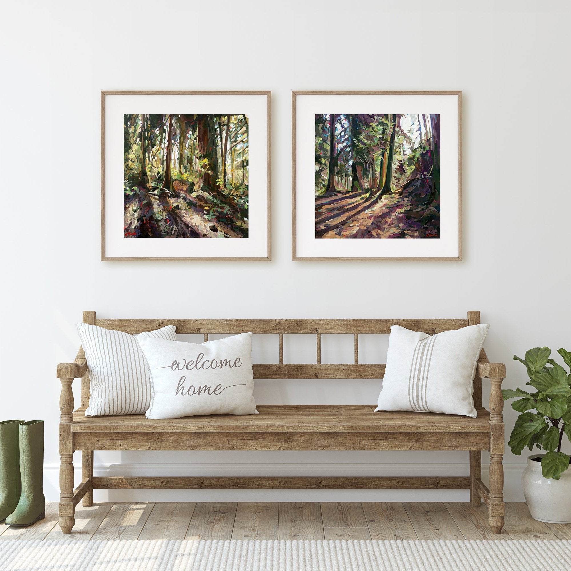 Cedar Shadows, Set of 2 Prints