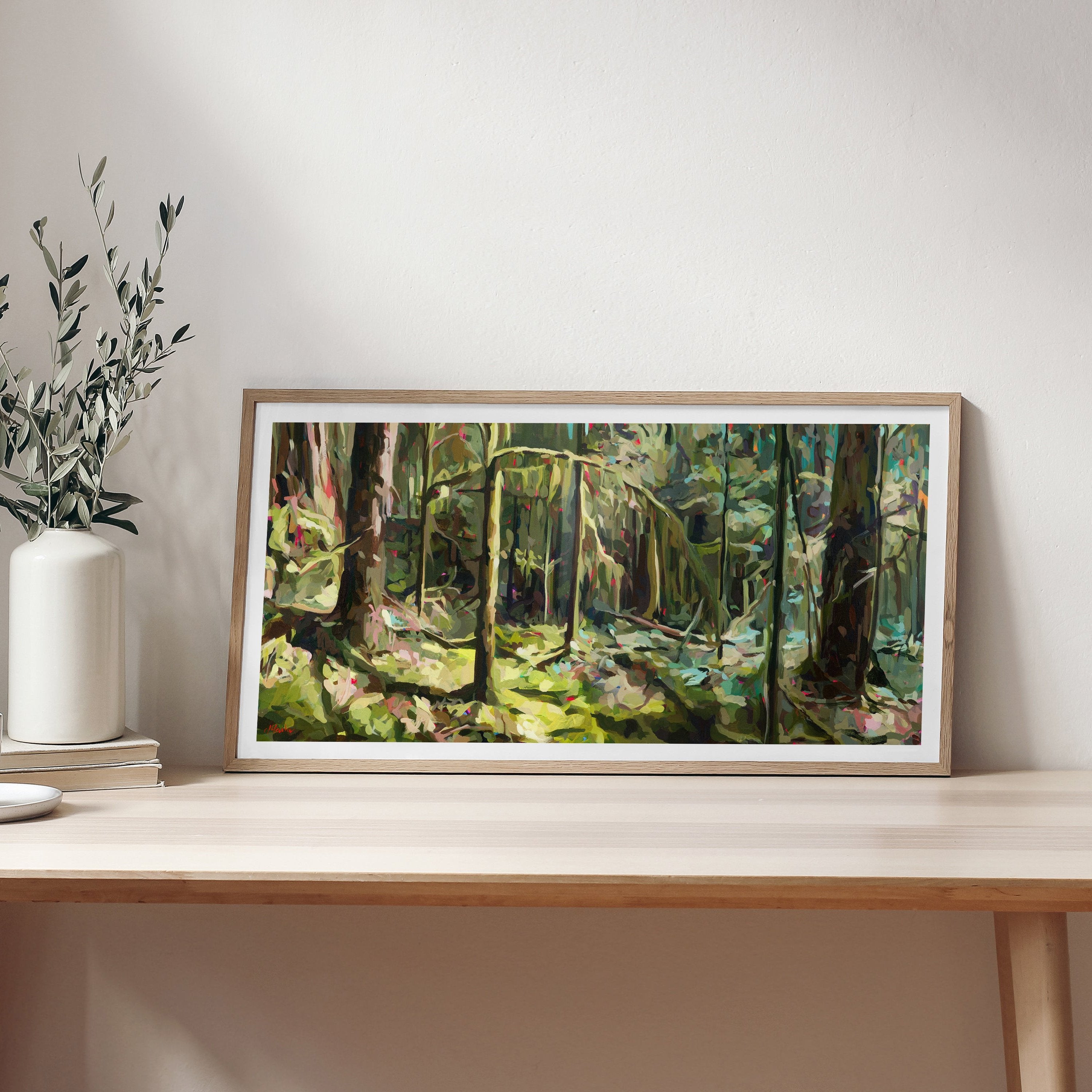 Squamish Forest Framed Premium popular Gallery Wrap Canvas